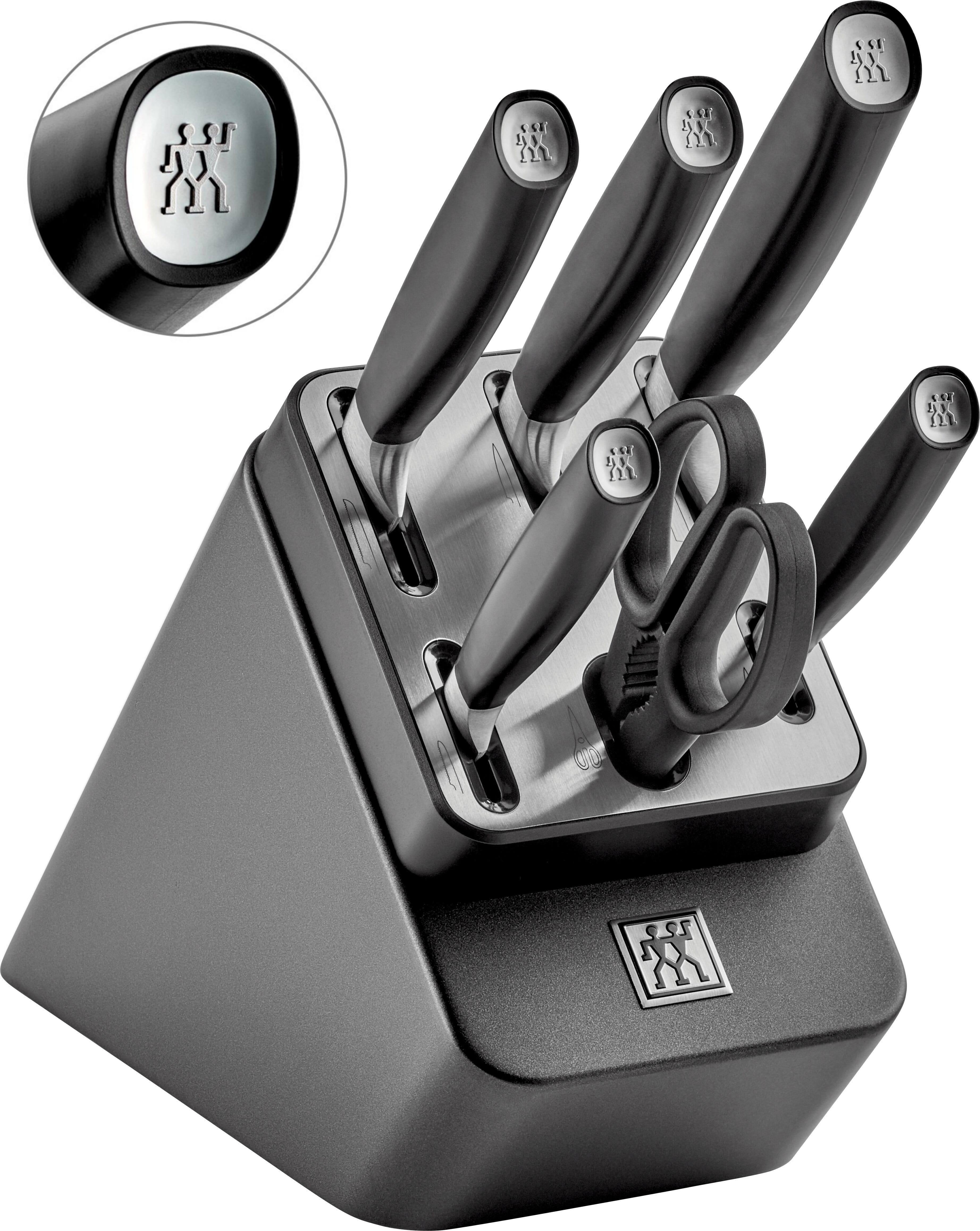 Zwilling All*Star Selbstschärfender Messerblock, 7-teilig, mit KIS Technologie, Anthrazit/Schwarz Lifestylefoto