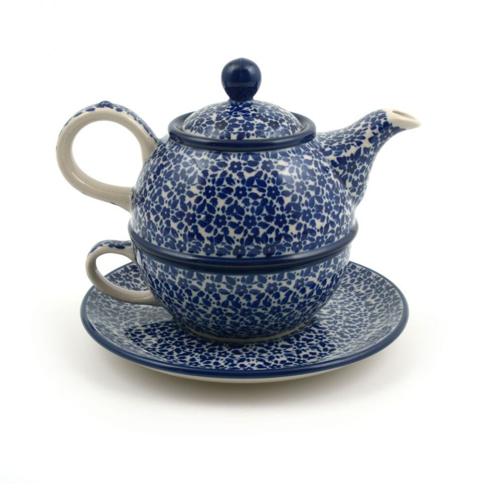 Bunzlau Castle Keramik Set Tea for One 600 ml - Indigo