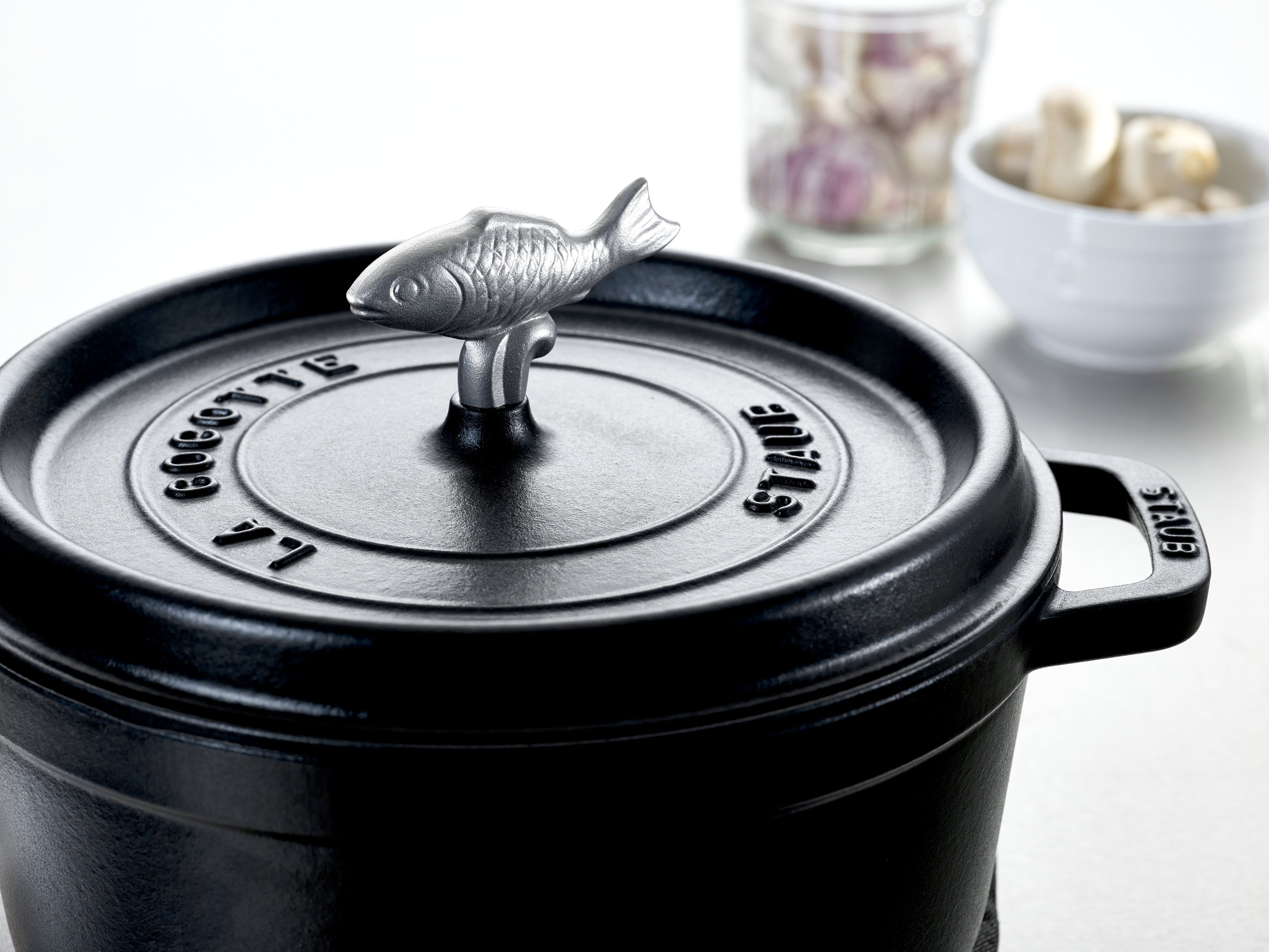 Staub Zubehör Tierknauf Fisch