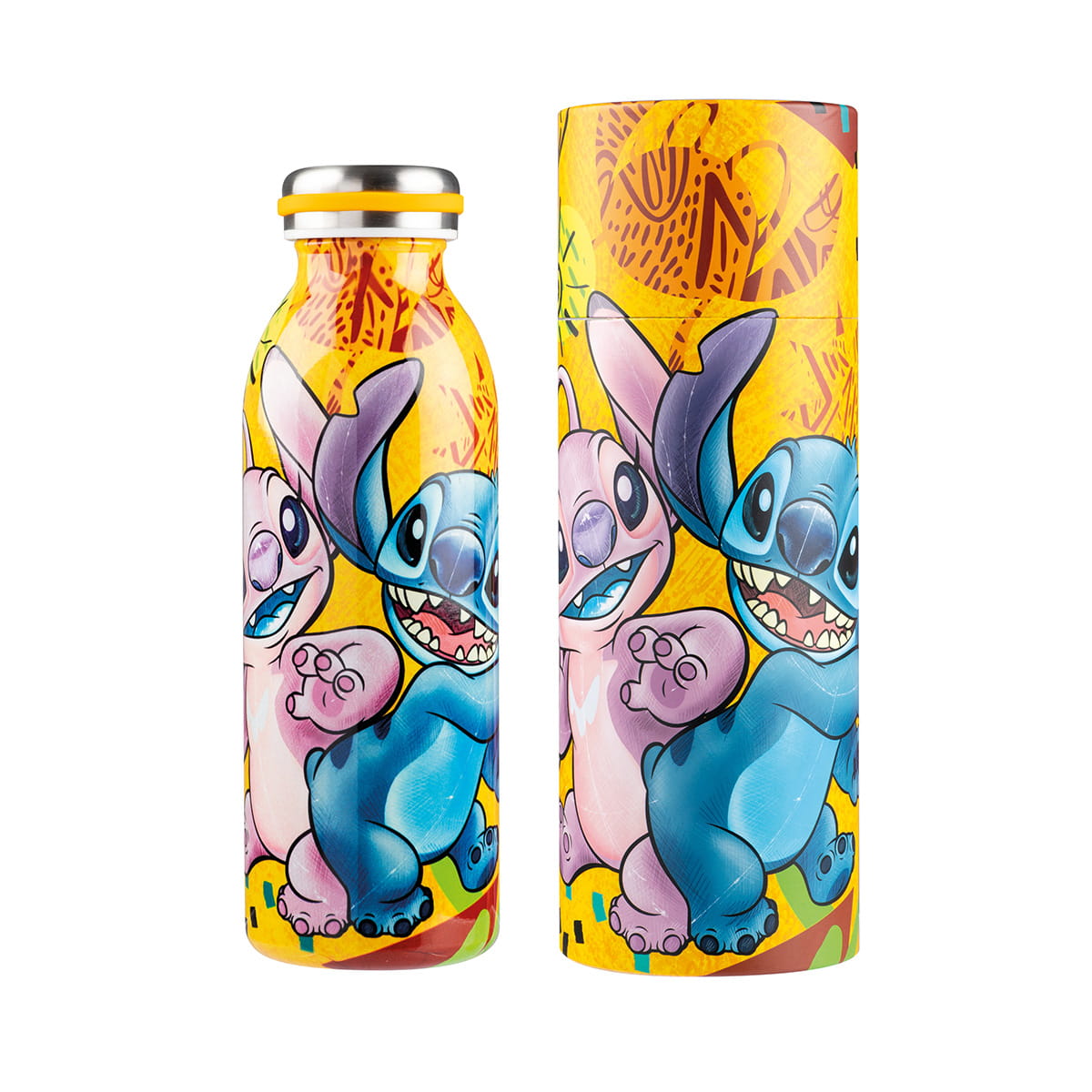Gilde Disney Edelstahl Thermosflasche "Stitch & Angel"