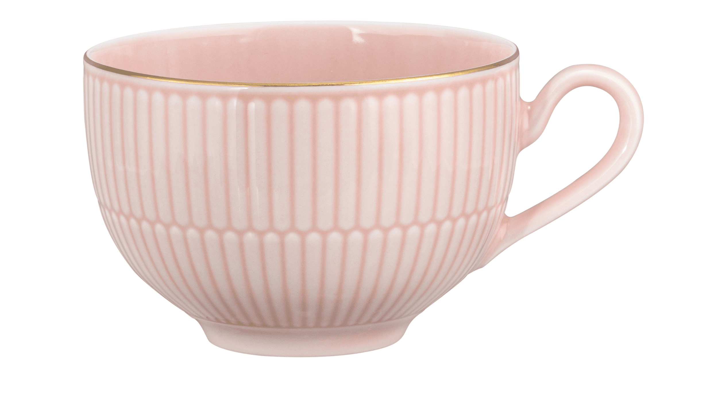 Seltmann Porzellan Amina Rose / Goldrand Milchkaffeeobertasse 0,35 l