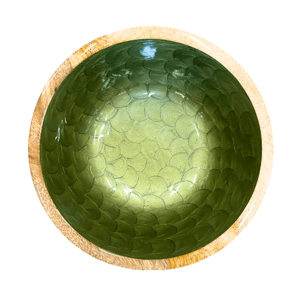 byRoom Mangoholz Schüssel Olive Pearl 18 cm
