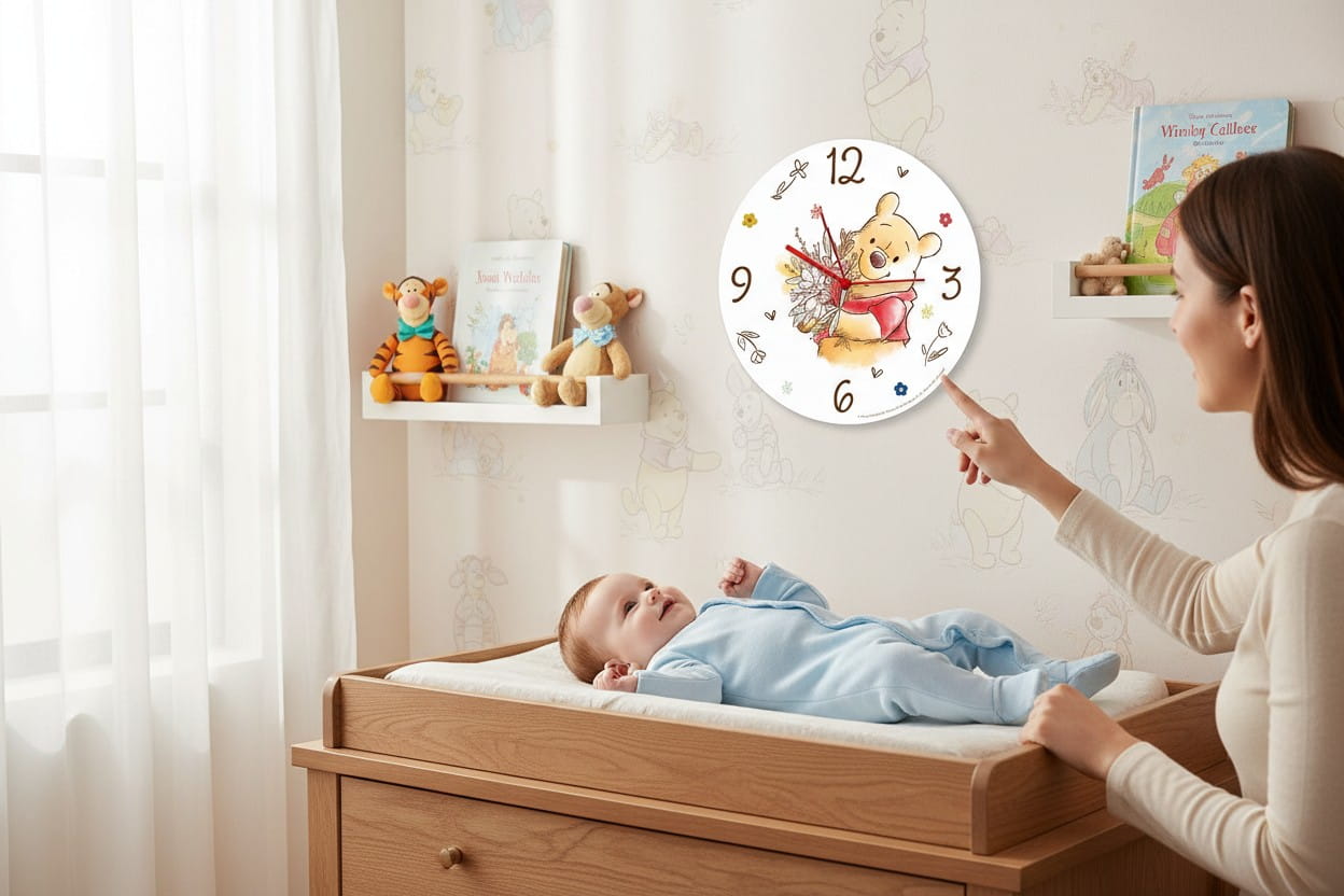 Gilde Disney Wanduhr rund „Winnie Pooh“ 35cm