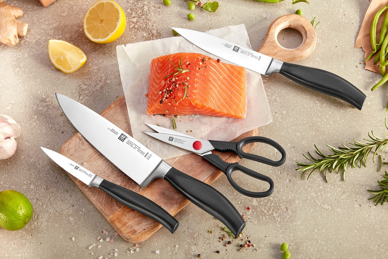 Zwilling Five Star Messerblockset 7-teilig, Buche, natur