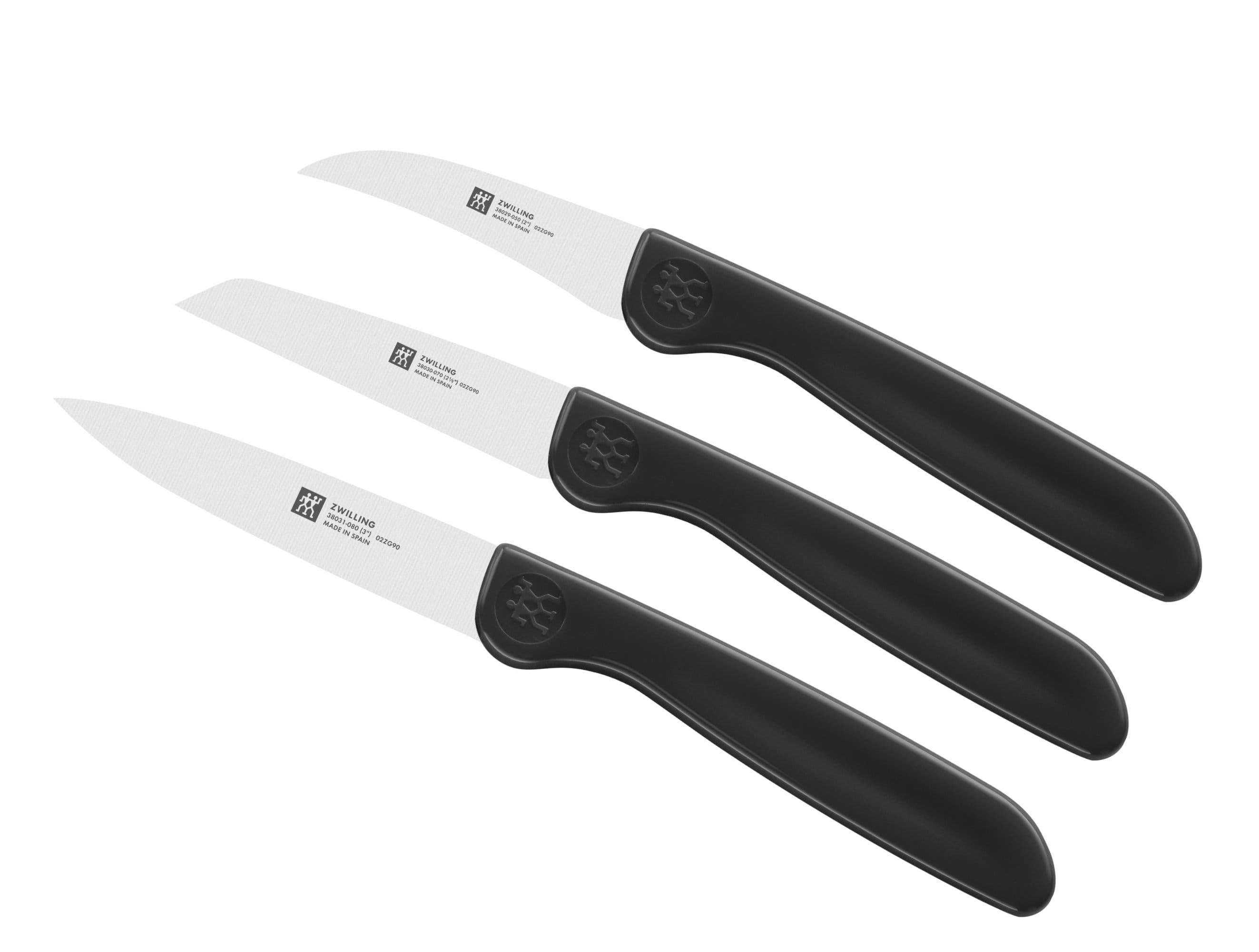 Zwilling Haushaltsmesser Messer Set 3-tlg Kunststoff Schwarz