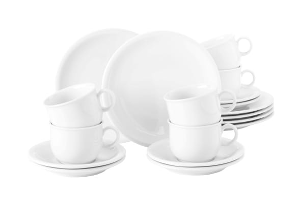 Seltmann Porzellan Compact Uni Kaffeeservice 18-tlg.