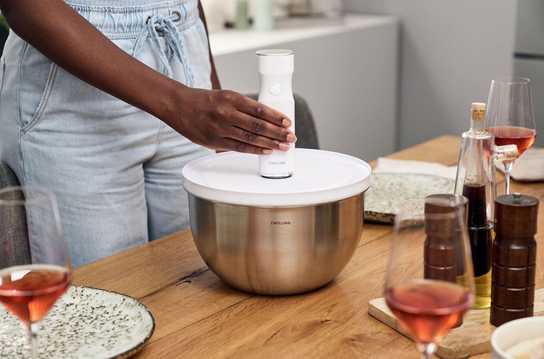 Zwilling Fresh & Safe Vakuumschüssel L 24cm Edelstahl