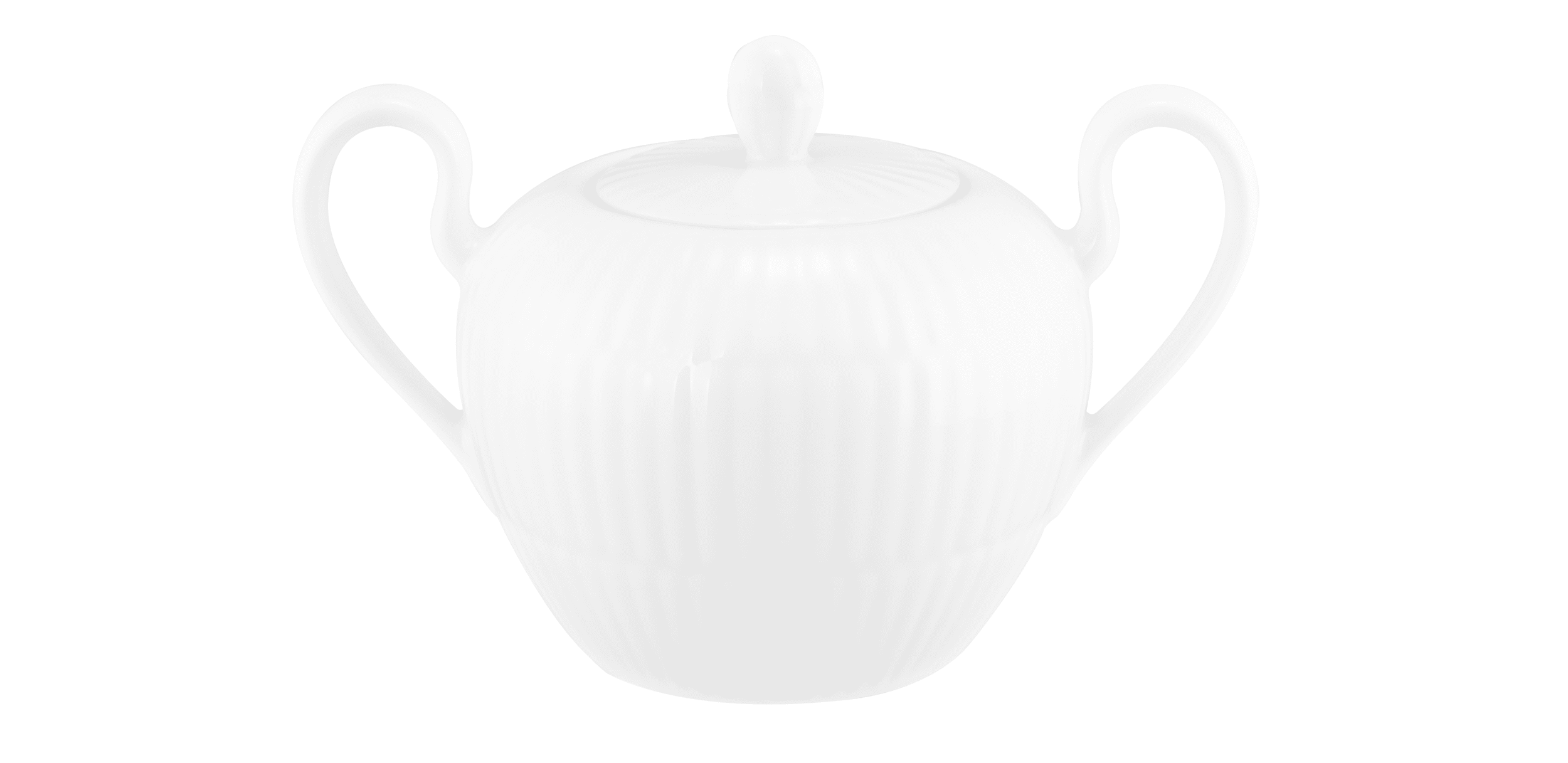 Seltmann Porzellan Amina Uni Zuckerdose mit Griffen 0,23 l