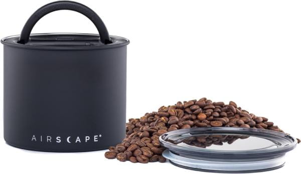Airscape Edelstahl-Aromabehälter klein, schwarz matt