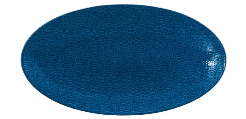 Seltmann Porzellan Life Fashion classic blue Servierplatte oval 33 x 18 cm