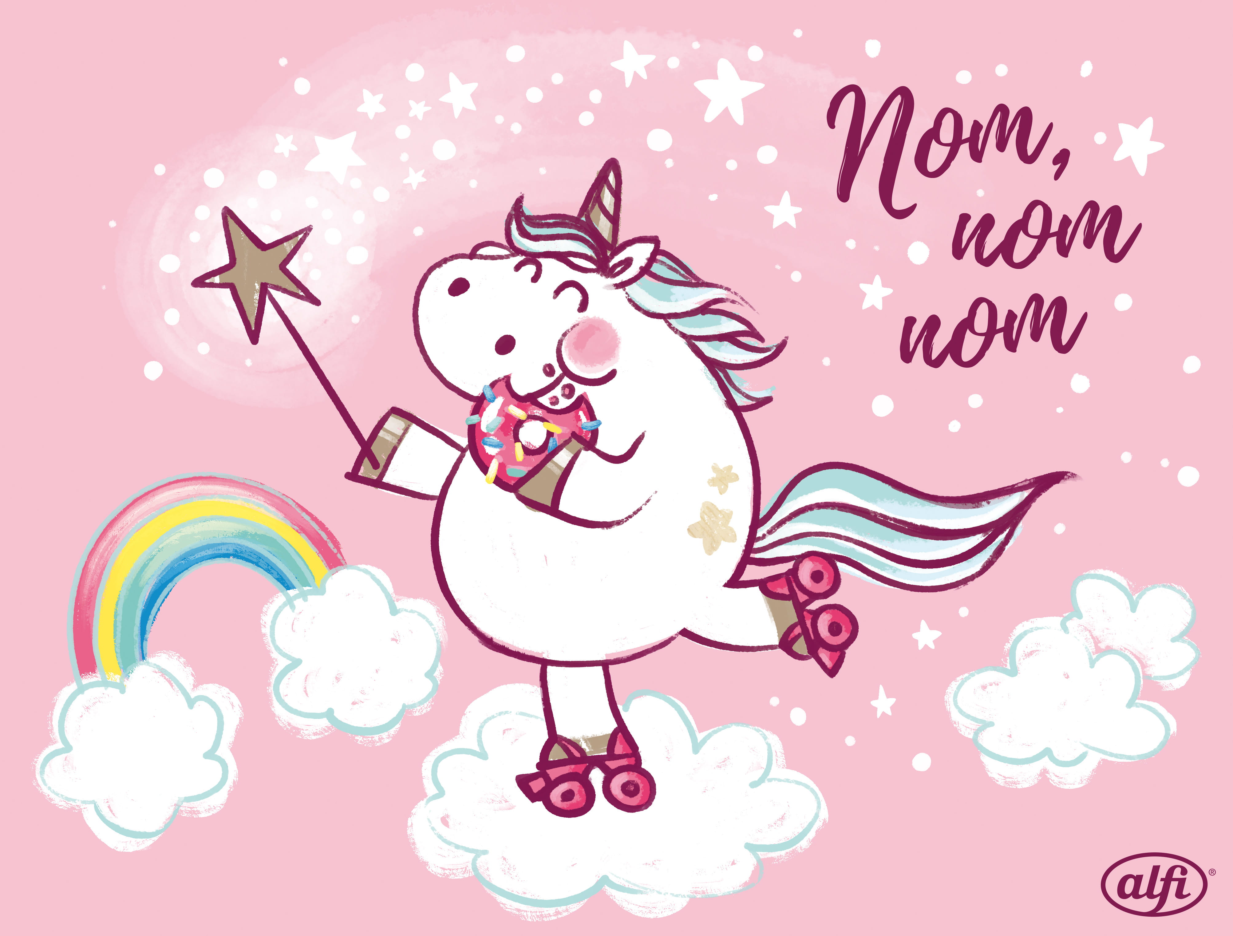 alfi Isolierflasche ISO BOTTLE Unicorn / Einhorn 0,50 l