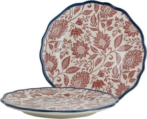 Laura Ashley Porzellan Hedingham Blue Terra Geschenkset 2 Teller Ø 27 cm