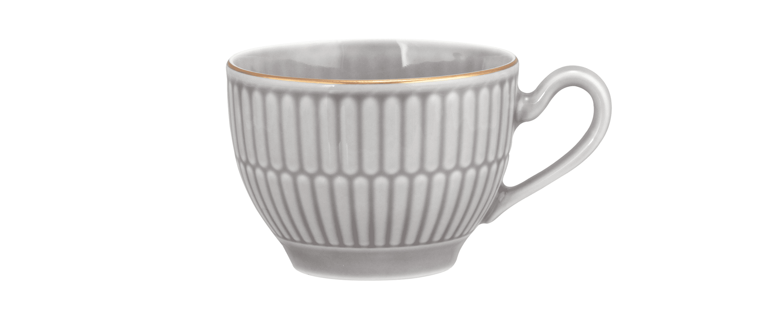 Seltmann Porzellan Amina Silbergrau / Goldrand Espressoobertasse 0,10 l