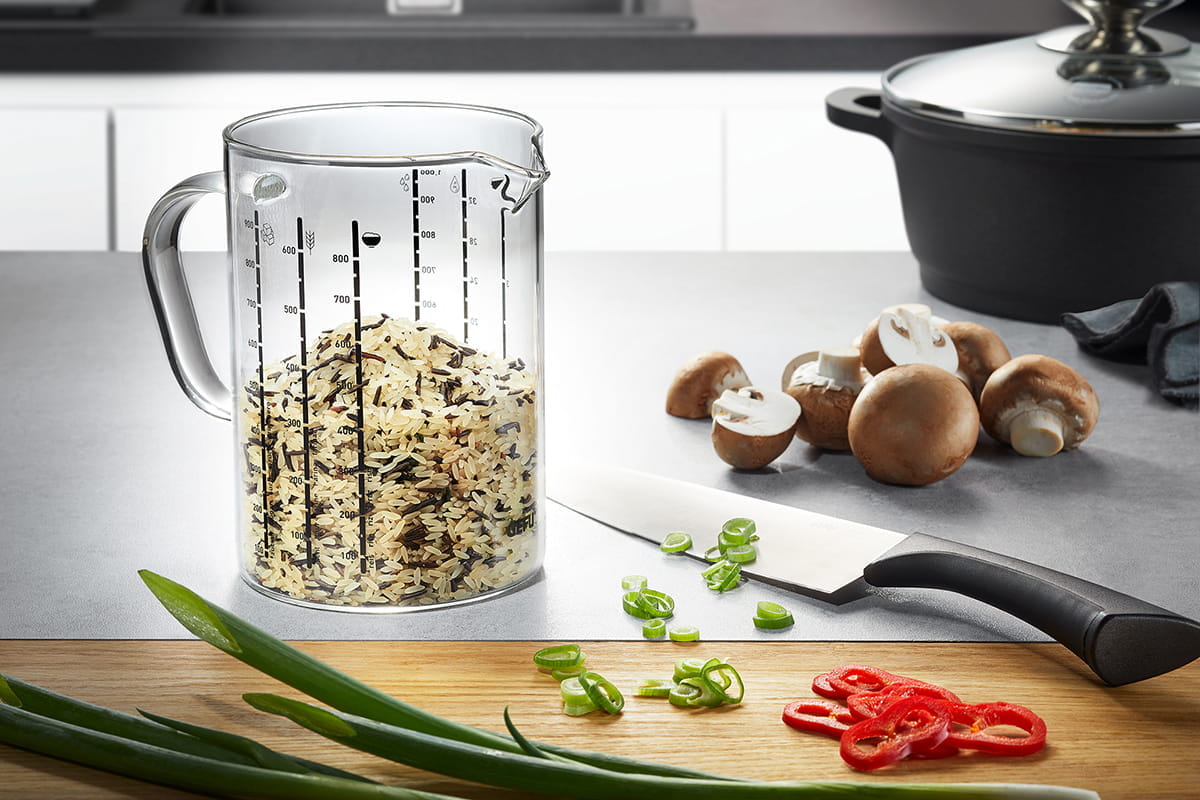 GEFU Messbecher METI, 1000 ml  transparent