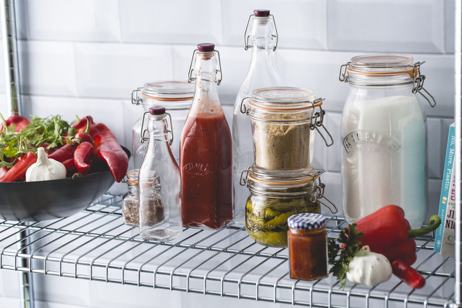 Kilner Quadratische Bügelverschluss Flasche, 0.55 Liter