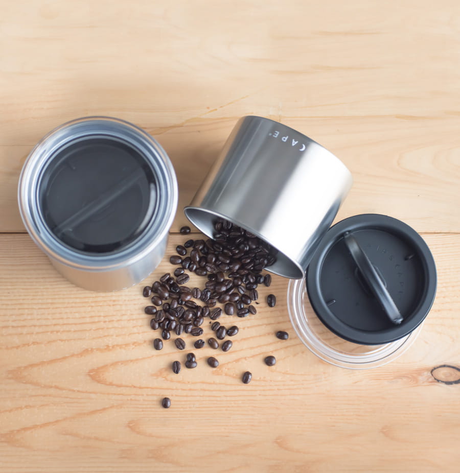 Airscape Edelstahl-Aromabehälter klein, silber gebürstet