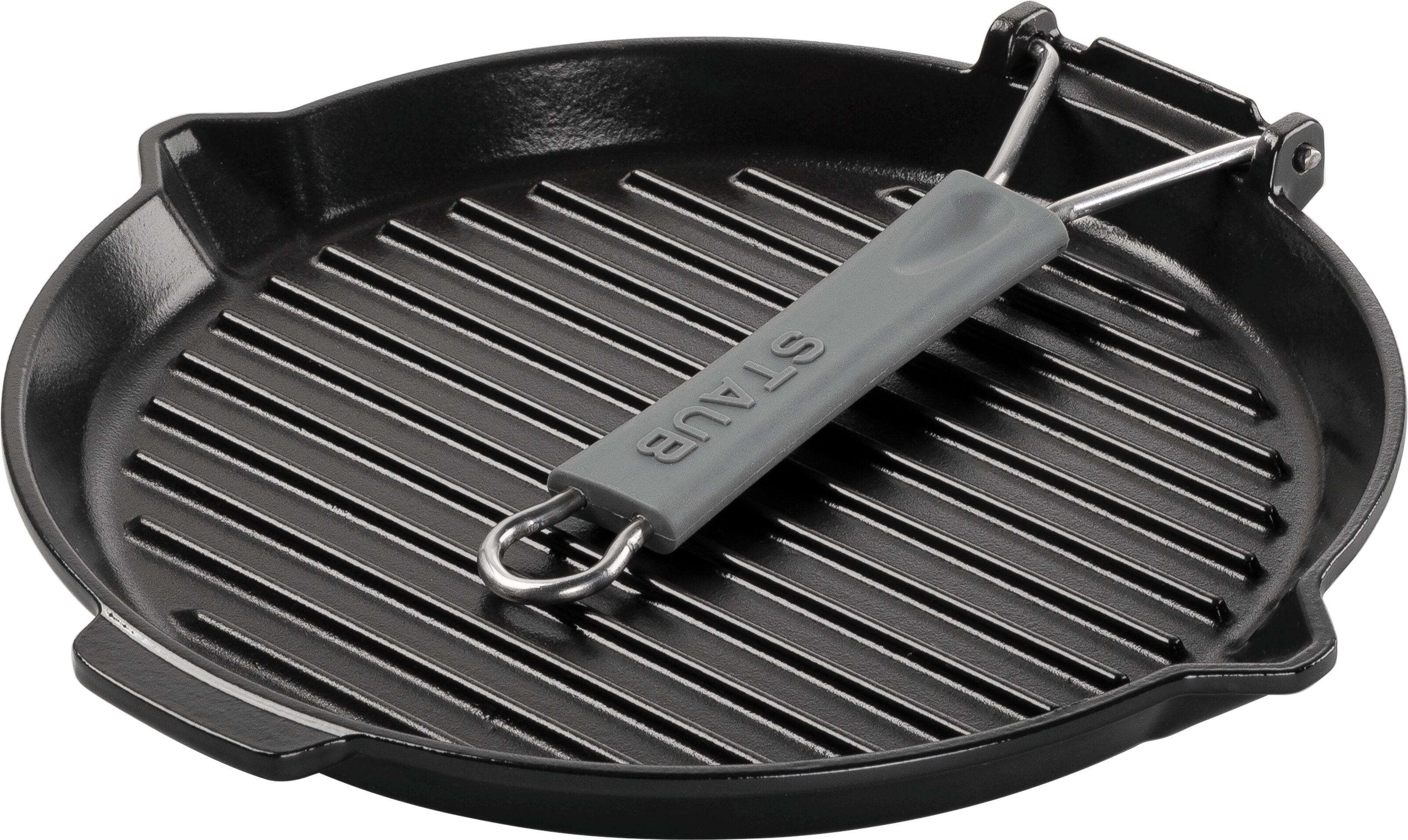 Staub France Grillpfanne Gusseisen rund 27 cm