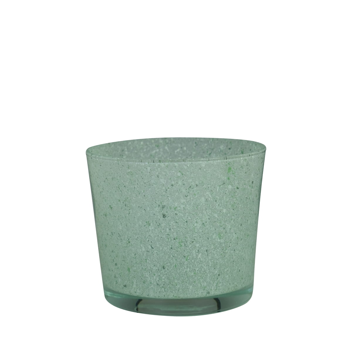 Mars & More Glas Blumentopf Conner Granite grün  Ø 11,5 cm