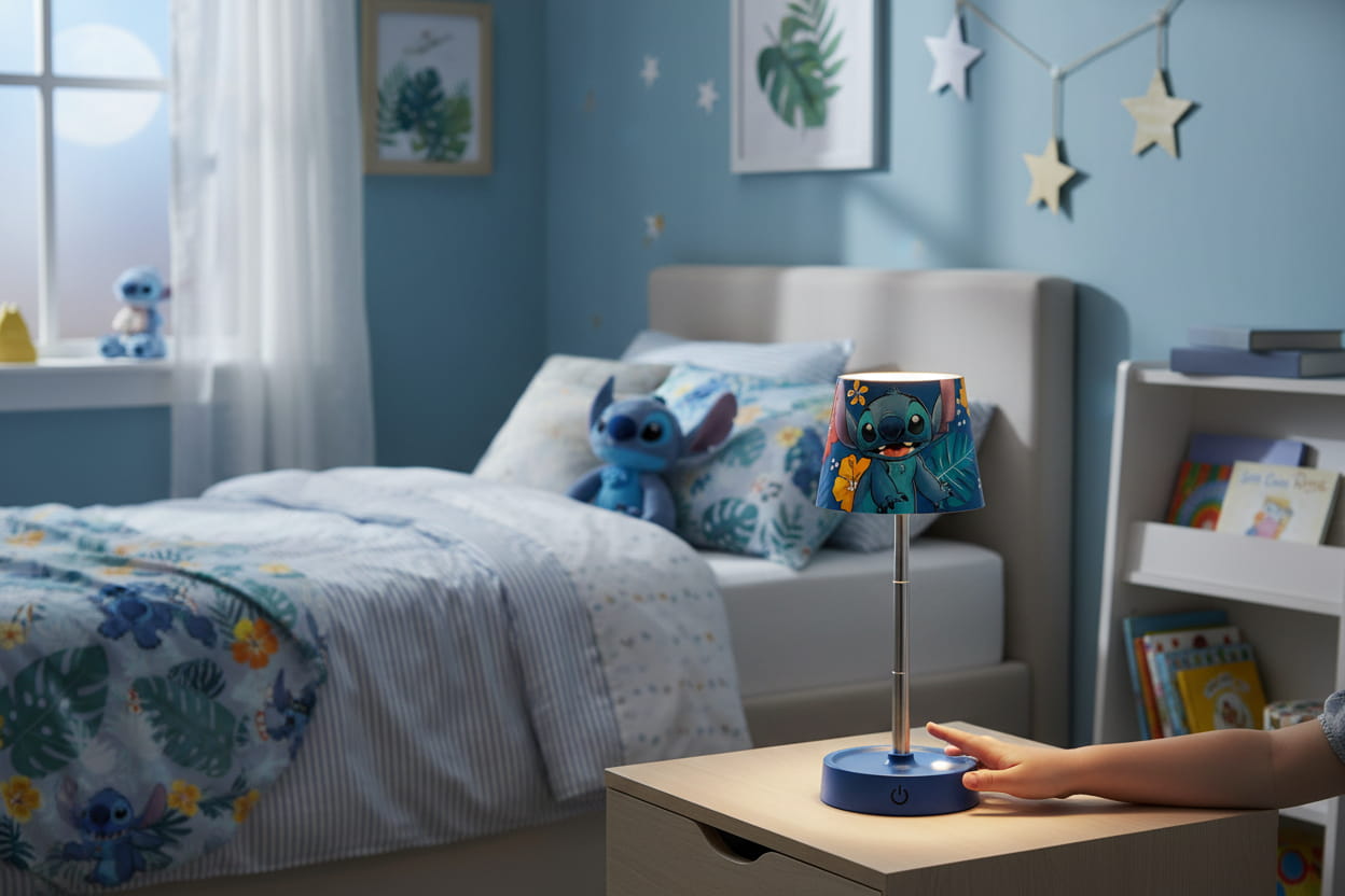 Gilde Disney Tischleuchte (LED) rund „Stitch“