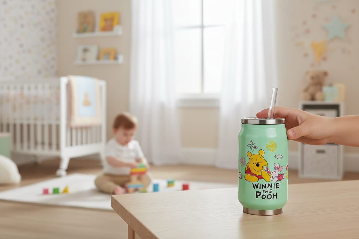 Gilde Disney Edelstahl Thermosflasche / Getränkedose "Winnie Pooh"