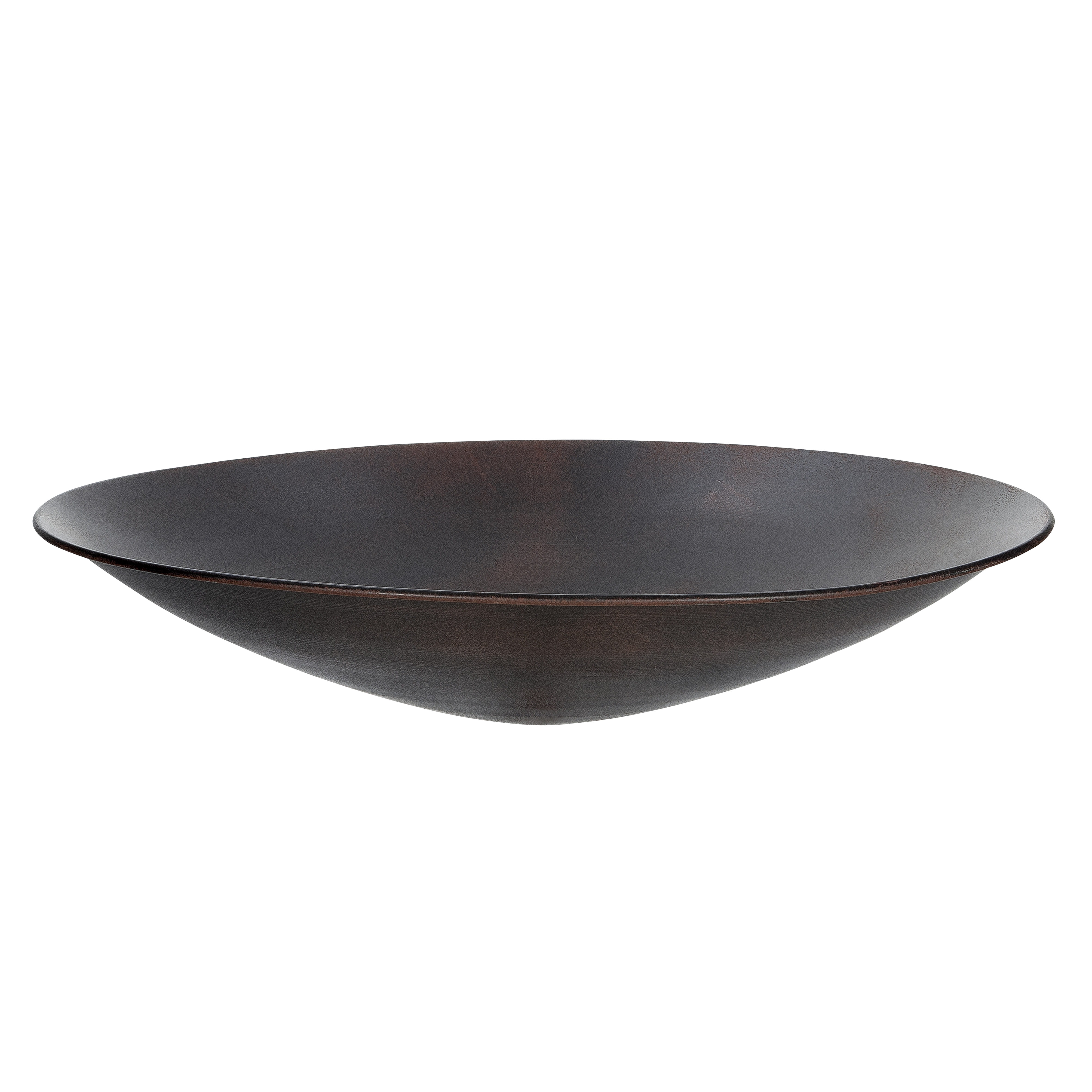 Gilde Metall Schalenständer "Freiheit & Glück", Ø 50 cm, braun - 95 cm