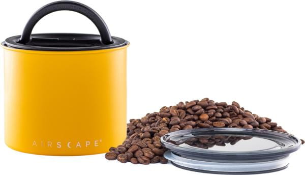 Airscape Edelstahl-Aromabehälter klein, gelb matt