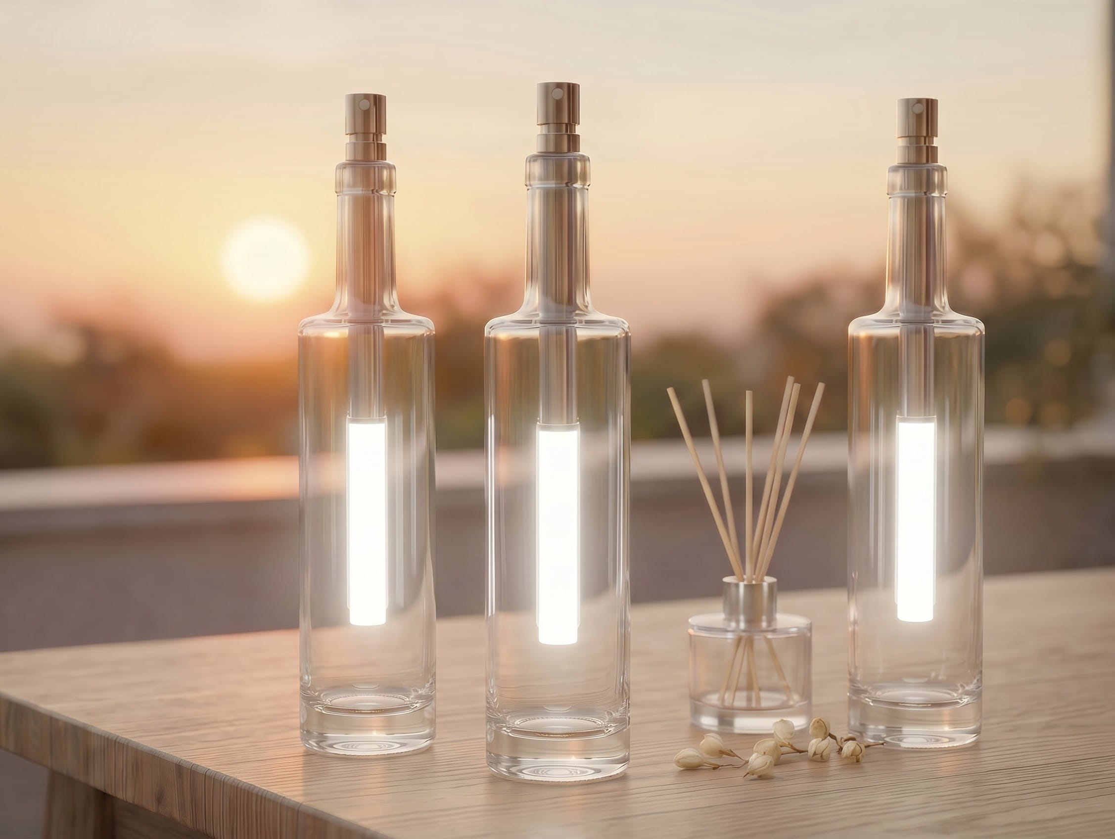 Bottlelight weiß-LED Leuchte 5000K Flaschenleuchte 3er