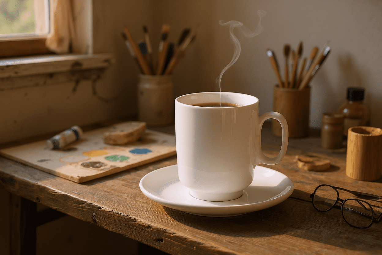 Seltmann Porzellan Sento Home Uni Becher mit Henkel 0,40 l