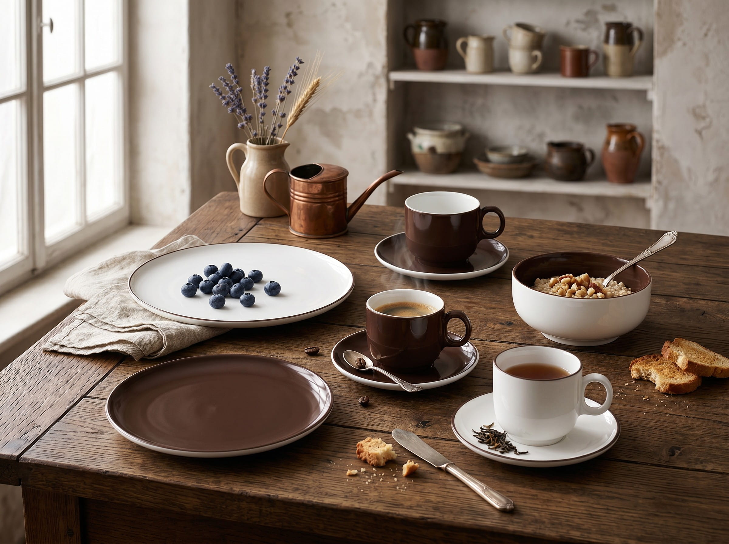 Seltmann Porzellan Sento Home Chocolate Brown Lifestyle