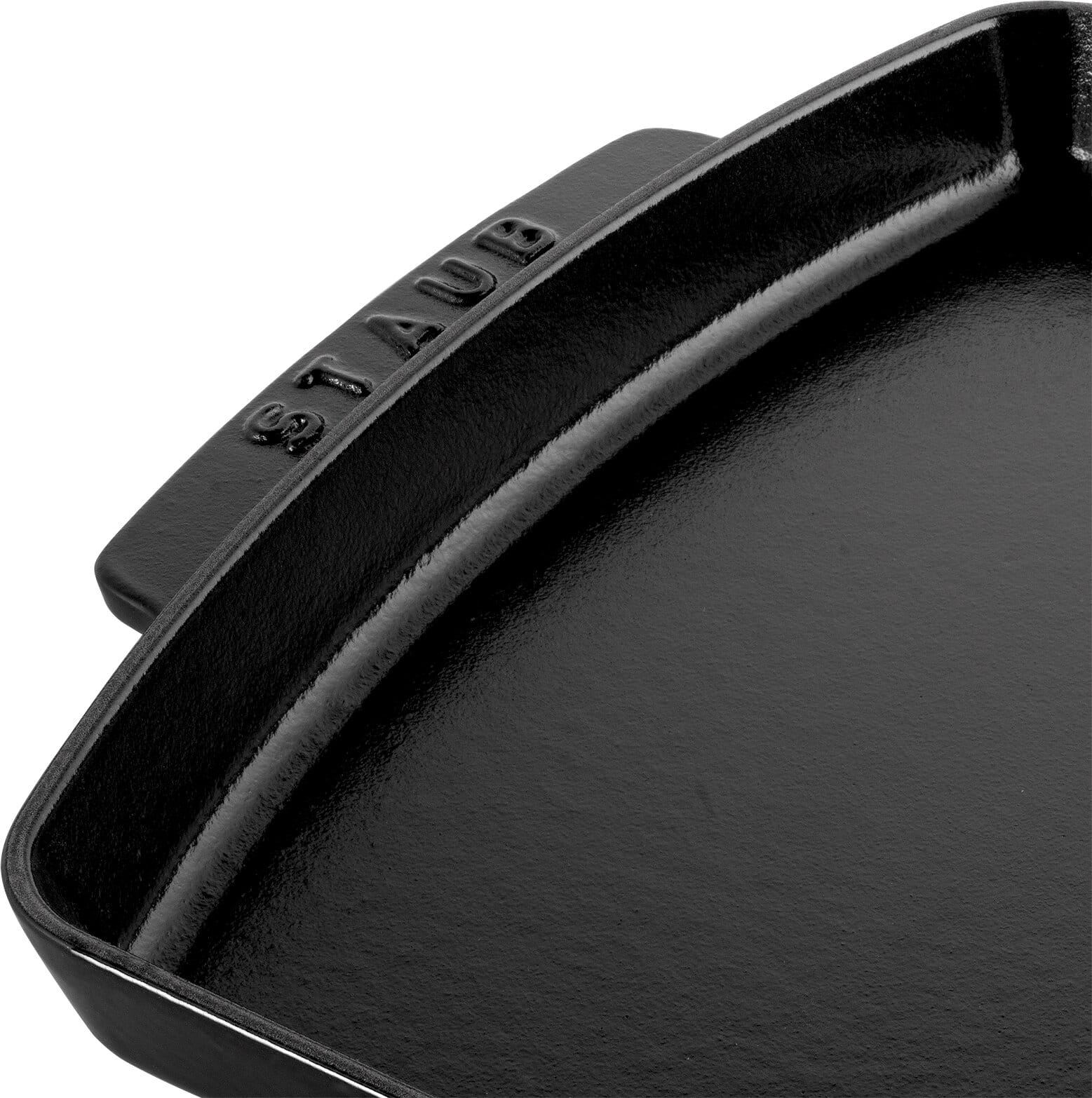 Staub Teller mit Holzunterlage, rechteckig Servierplatten