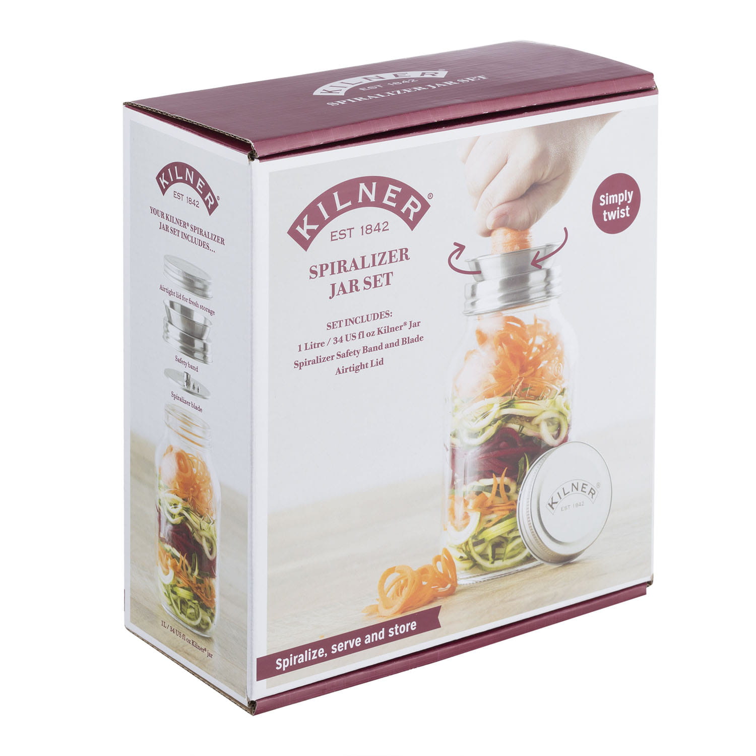 Kilner Spiralizer mit Glas 1 Liter