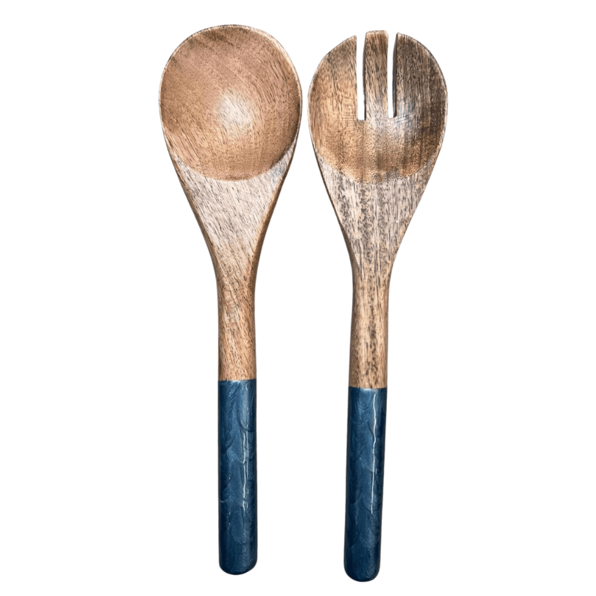 byRoom Mangoholz Salatbesteck Pearl Blue