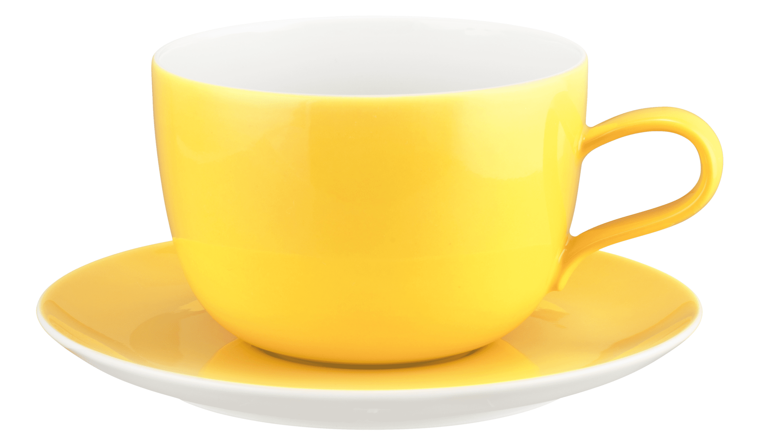Seltmann Porzellan Liberty Pure Colors yellow glow Milchkaffeeobertasse 0,38 l mit Untere
