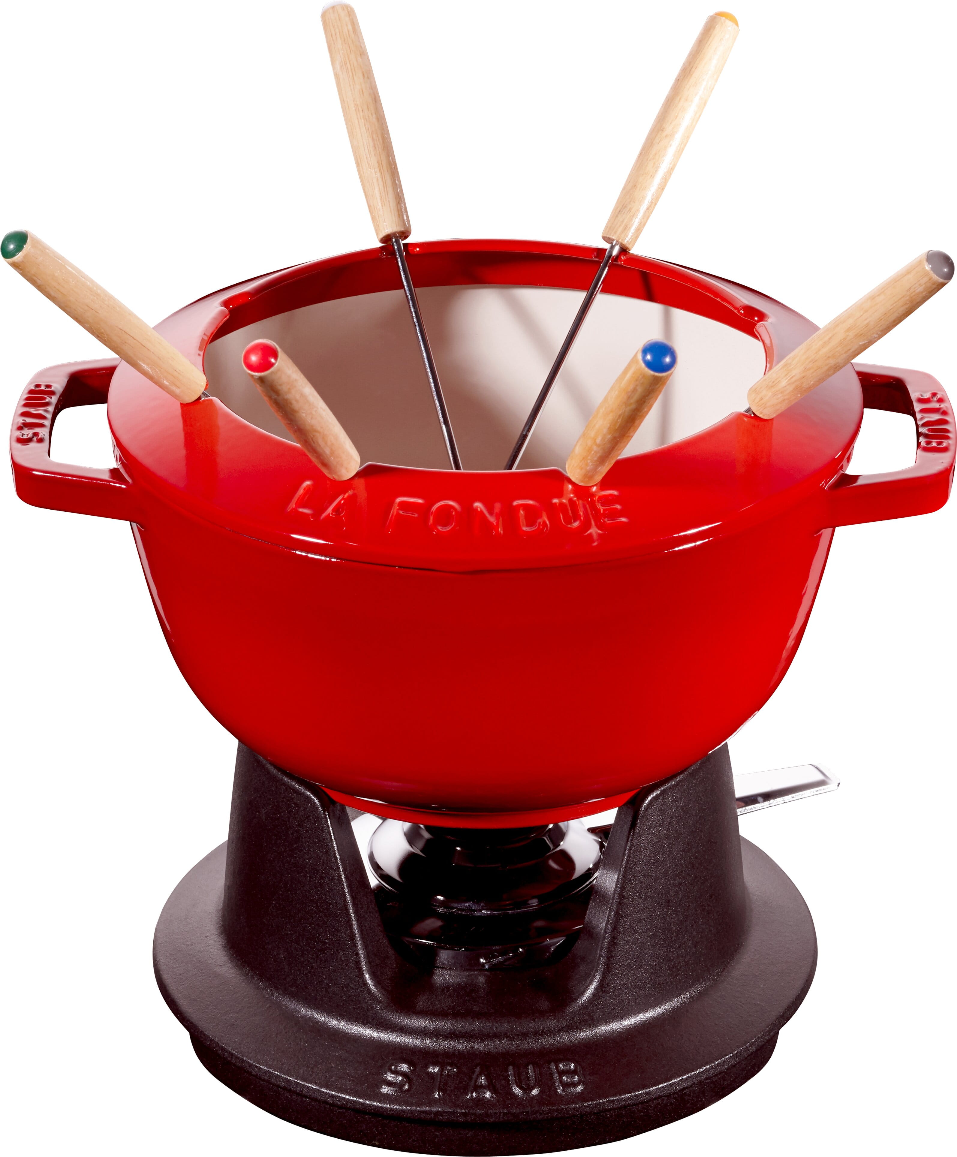 Staub Specialities Fondue Set, 20cm, kirschrot innen cremefarben