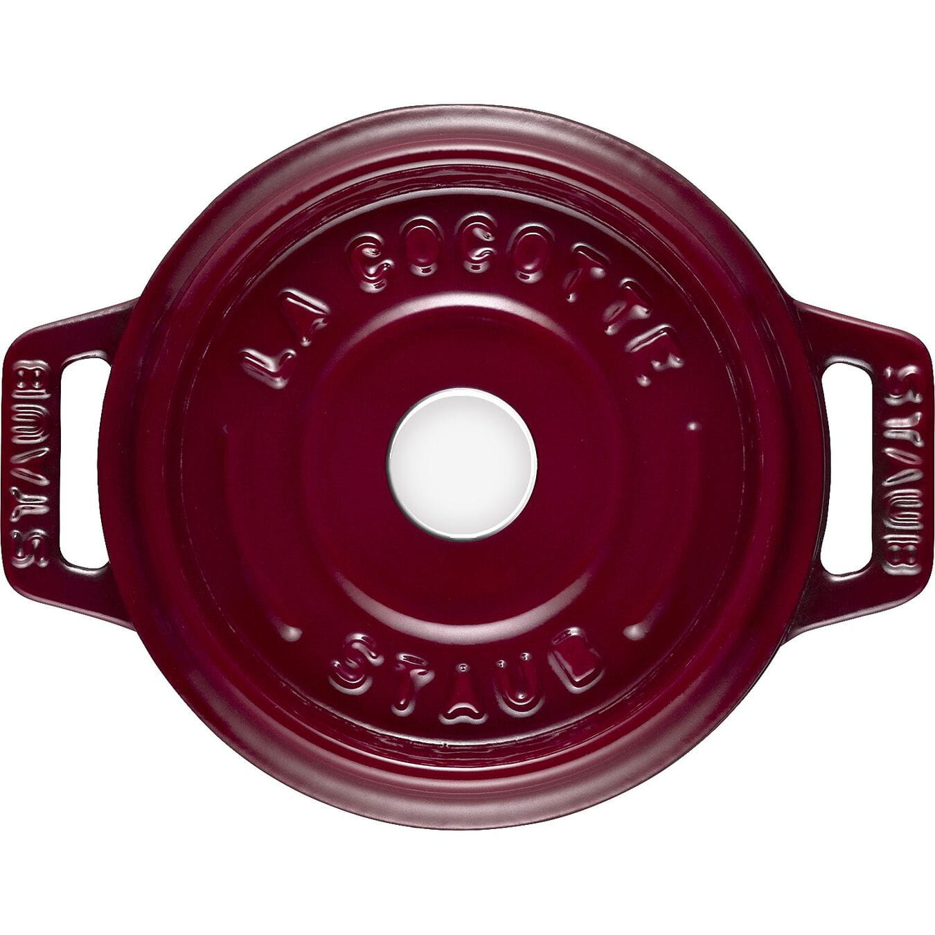 Staub Mini Cocotte Bräter Gusseisen rund 10 cm Bordeaux