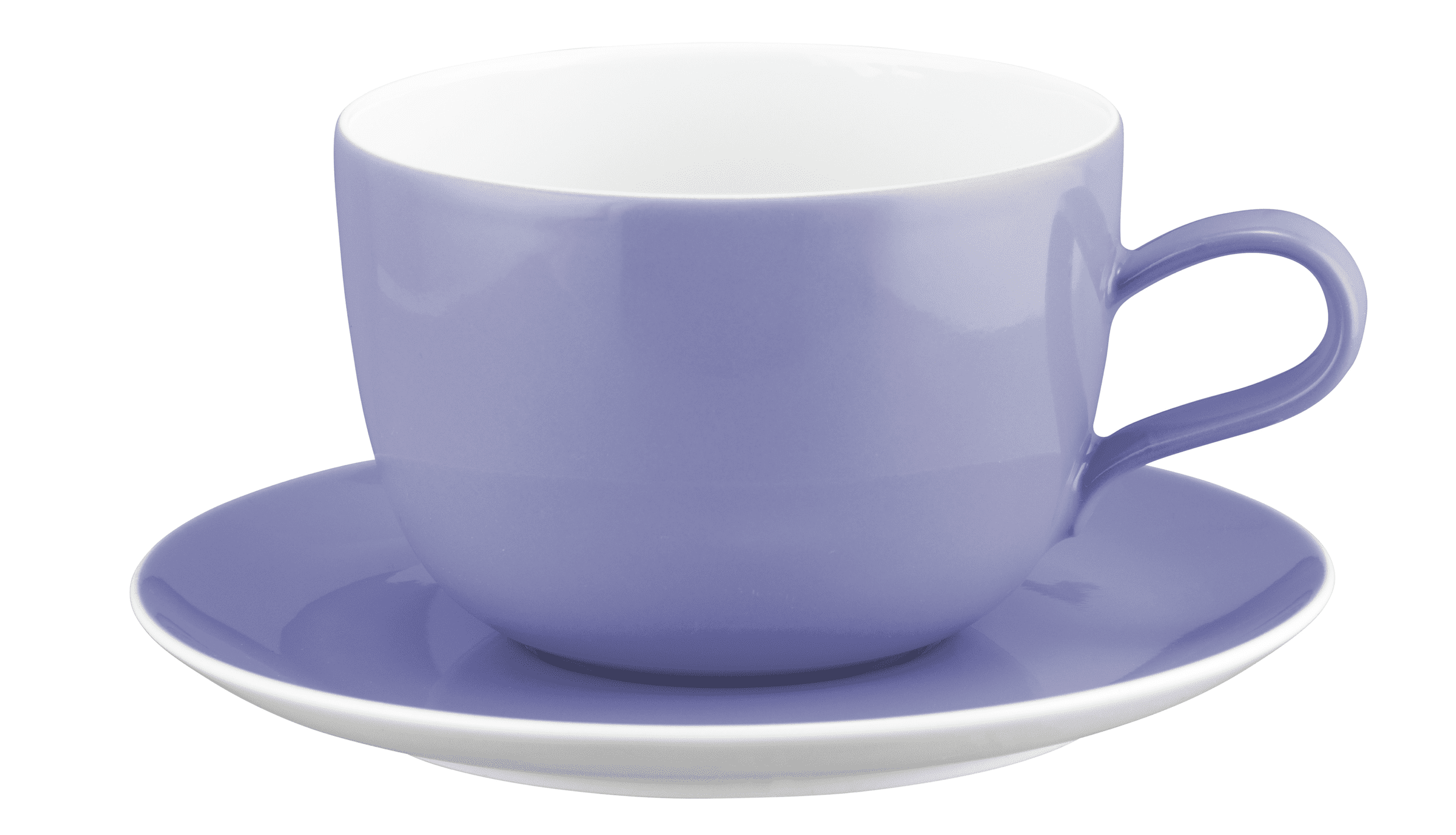 Seltmann Porzellan Liberty Pure Colors grape purple Milchkaffeeobertasse 0,38 l mit Untere