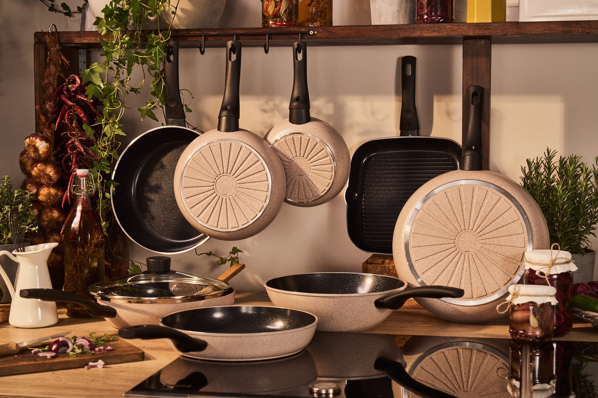 Ballarini Ledro Bratpfanne 32 cm, Aluminium, Keramikbeschichtung