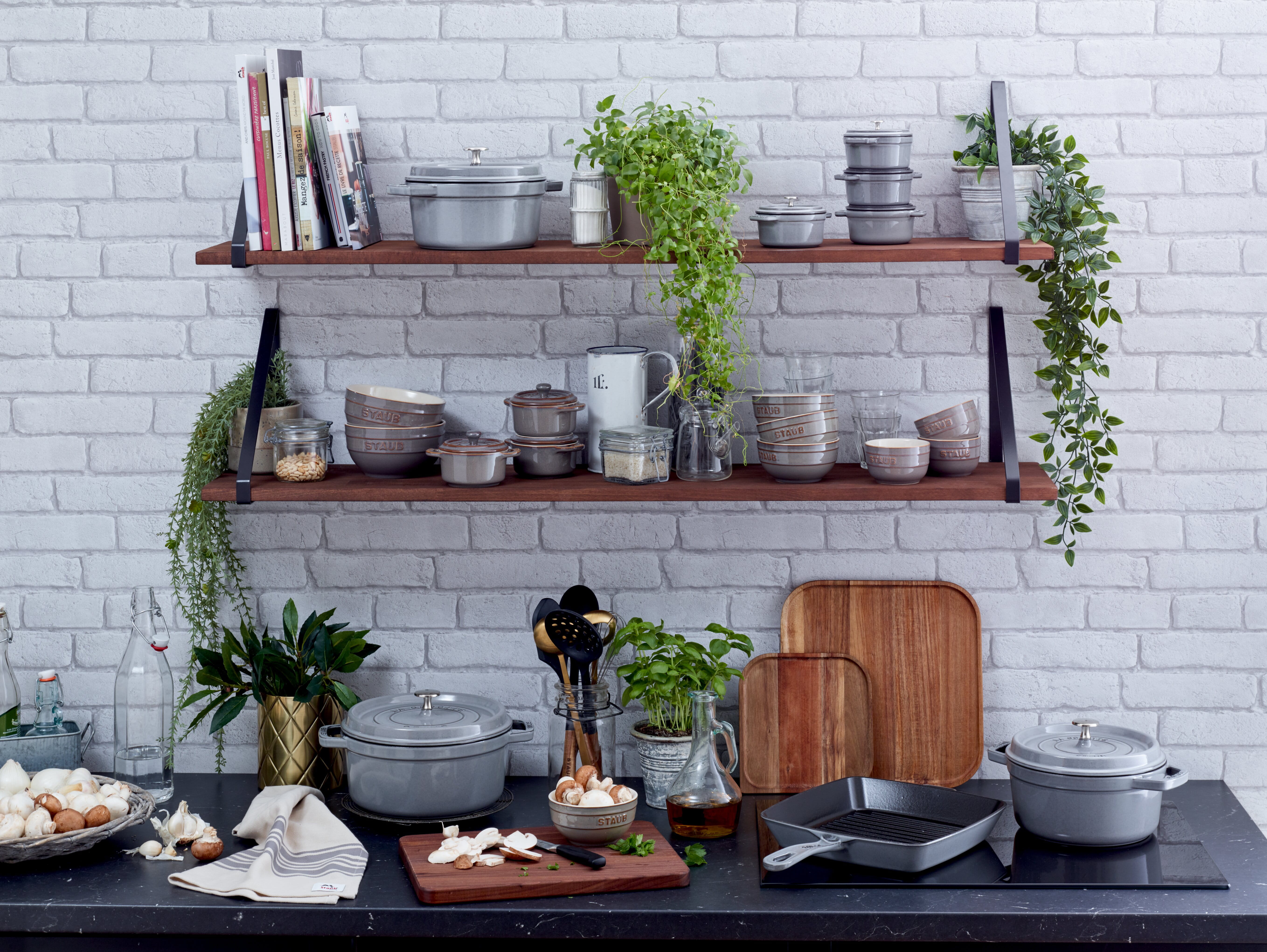 Staub Keramik Schüssel 14cm, ancient grey