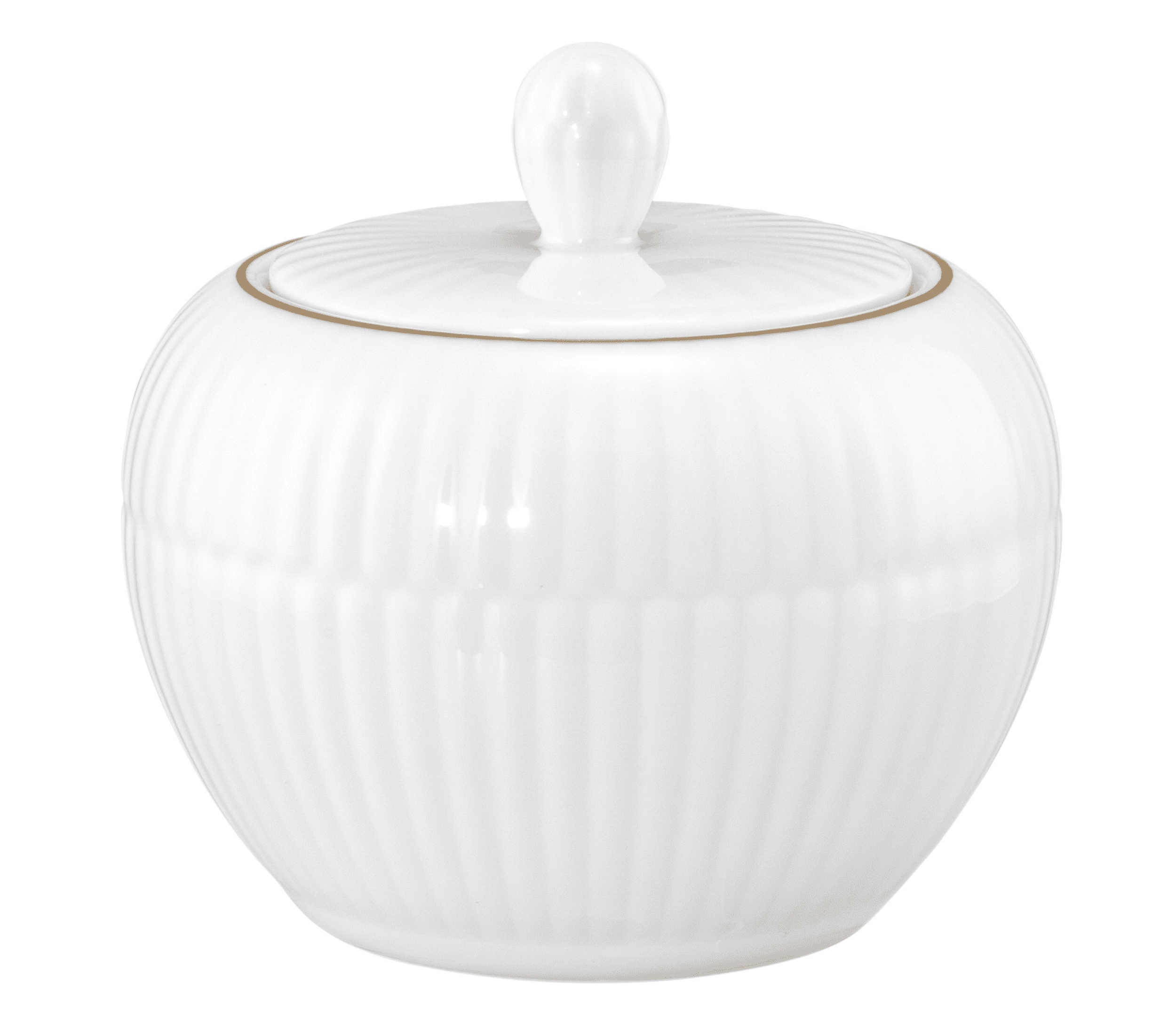 Seltmann Porzellan Amina Weiss / Goldrand Zuckerdose 0,29 l