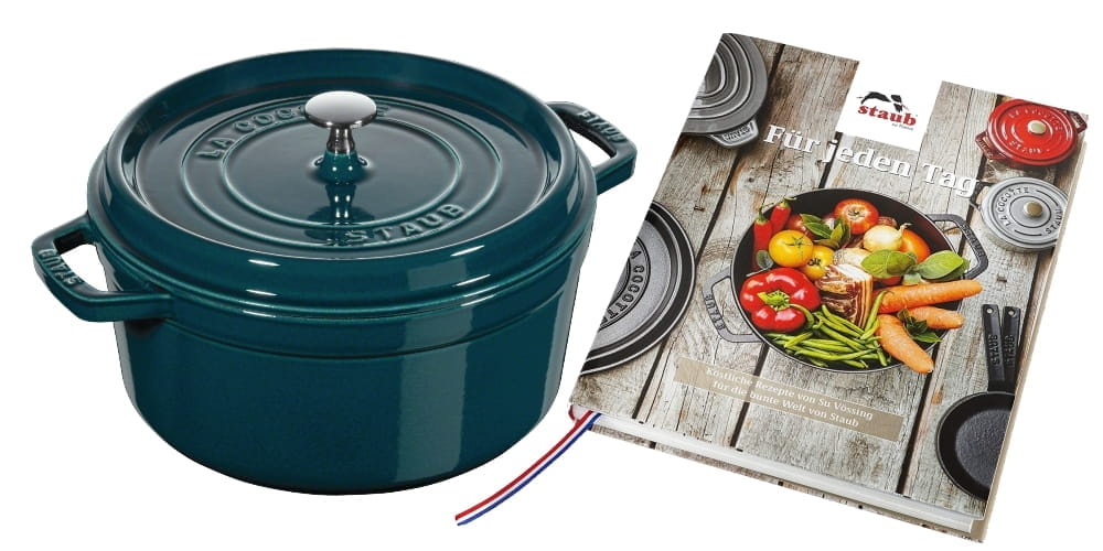 Staub Cocotte Bräter Gusseisen rund 26cm LaMer