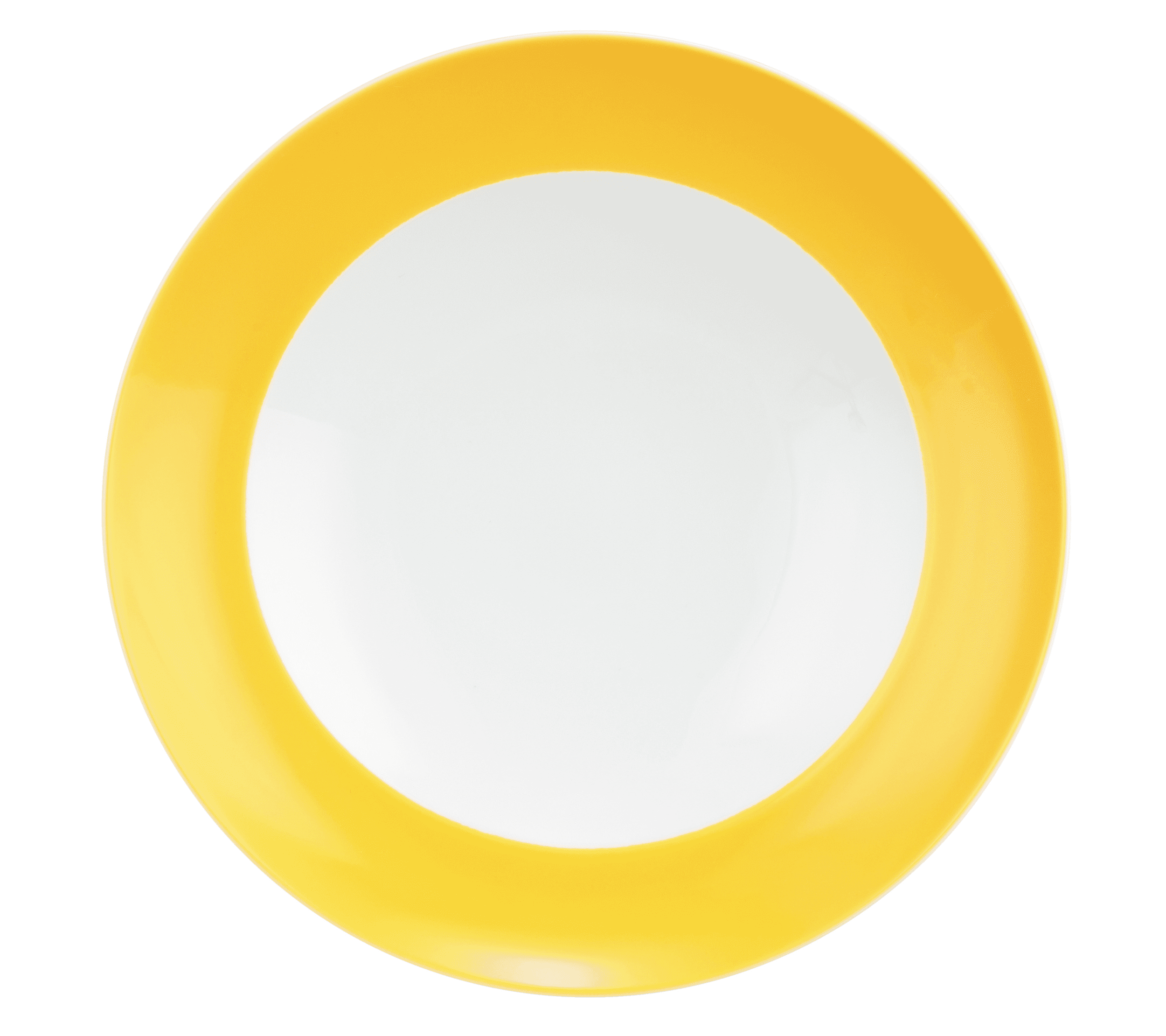 Seltmann Porzellan Liberty Pure Colors yellow glow Suppenteller rund 23,5 cm Fahne