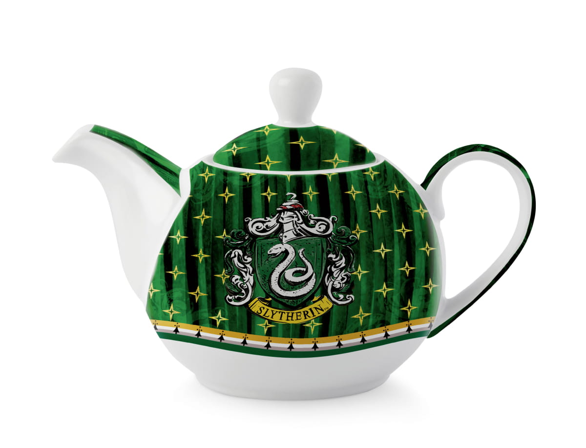 Gilde Harry Potter Teekanne "Slytherin" Porzellan, grün, 470ml