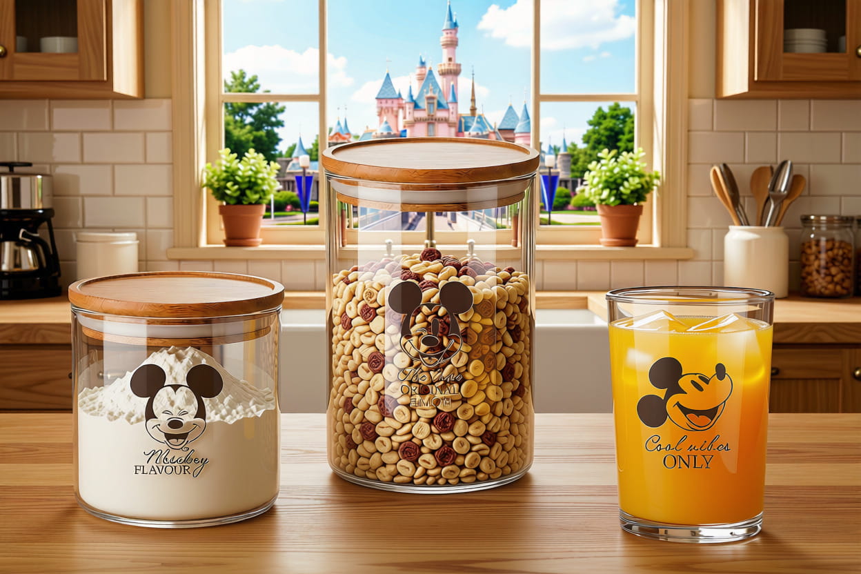 Gilde Disney Trinkglas Mickey Mouse - Good Company - Cool vibes only