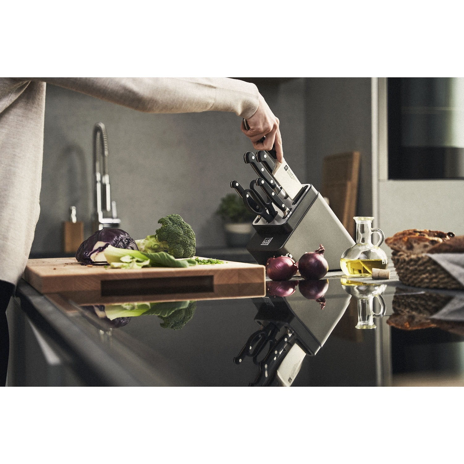Zwilling Professional S Selbstschärfender Messerblock 7-tlg. - Anthrazit
