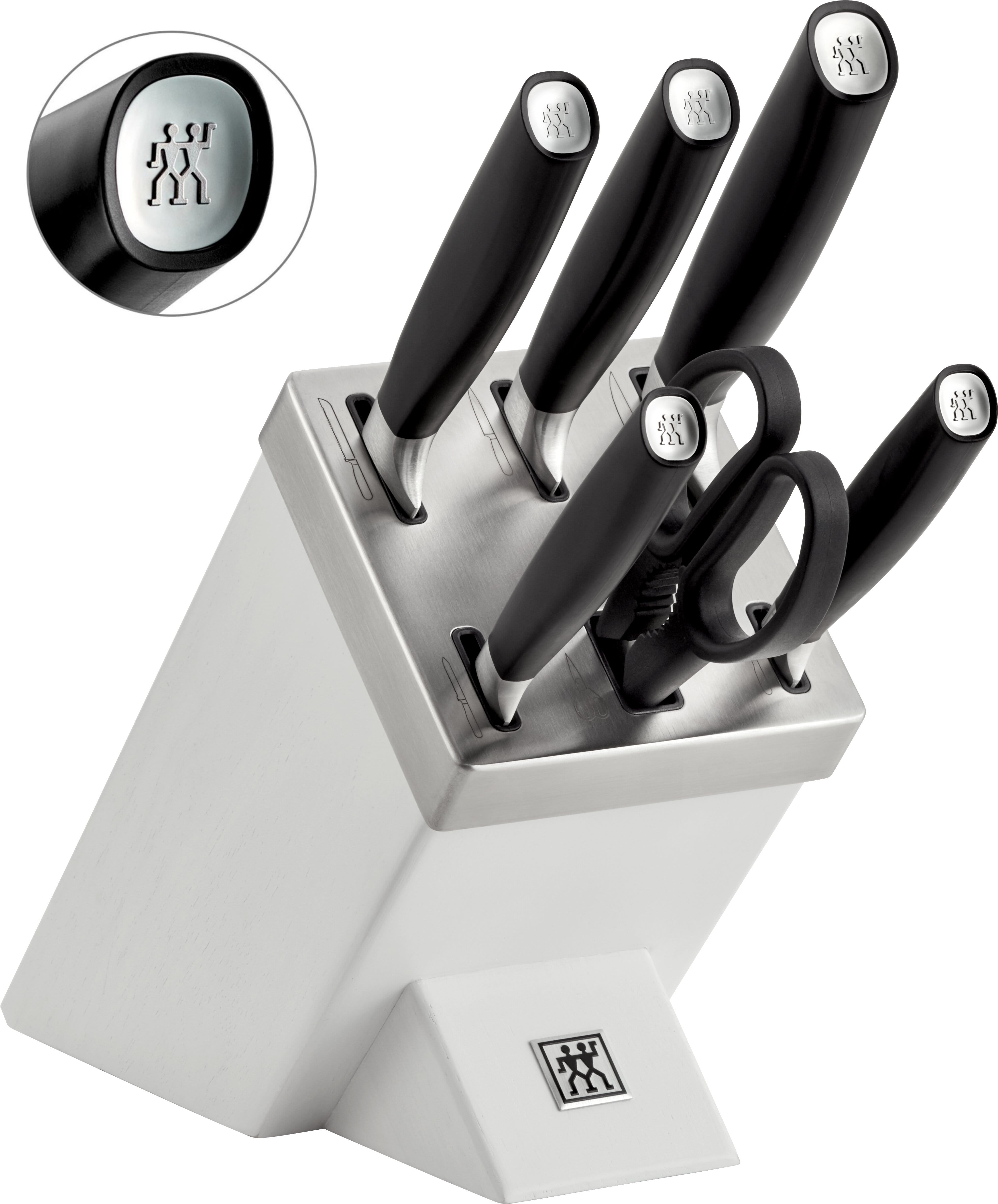 Zwilling All*Star Selbstschärfender Messerblock, 7-teilig, mit KIS Technologie, Anthrazit/Schwarz Lifestylefoto