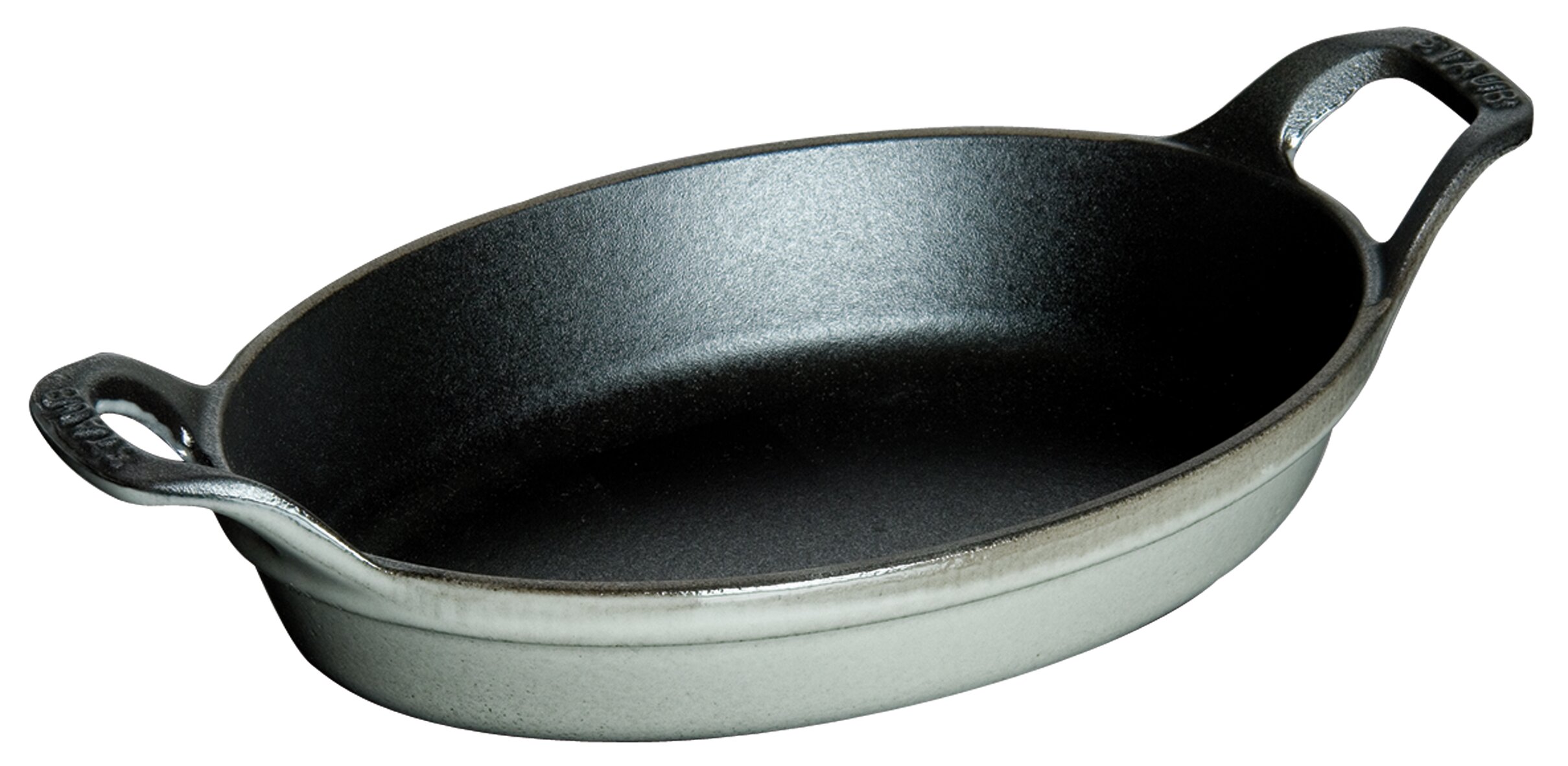 Staub Mini Formen Mini Auflaufform oval 15cm grau