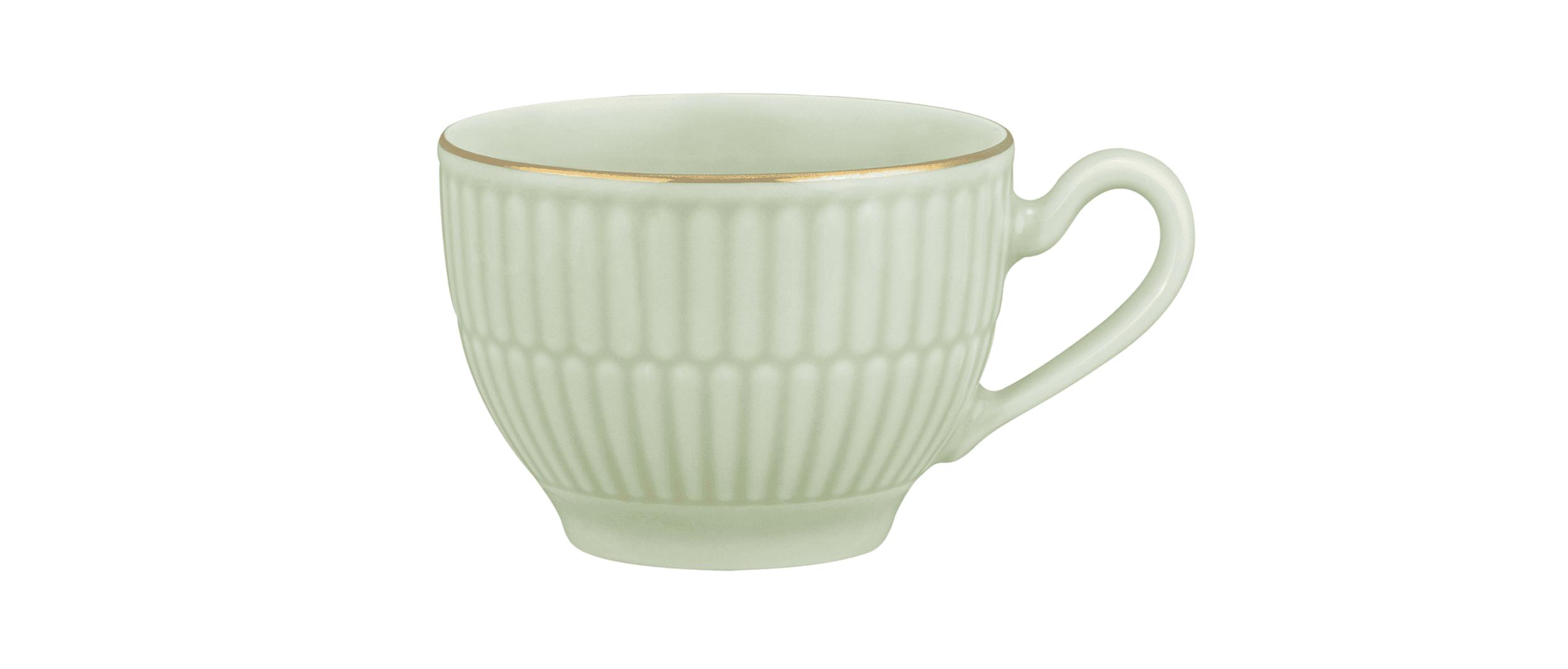 Seltmann Porzellan Amina Seladon / Goldrand Espressoobertasse 0,10 l