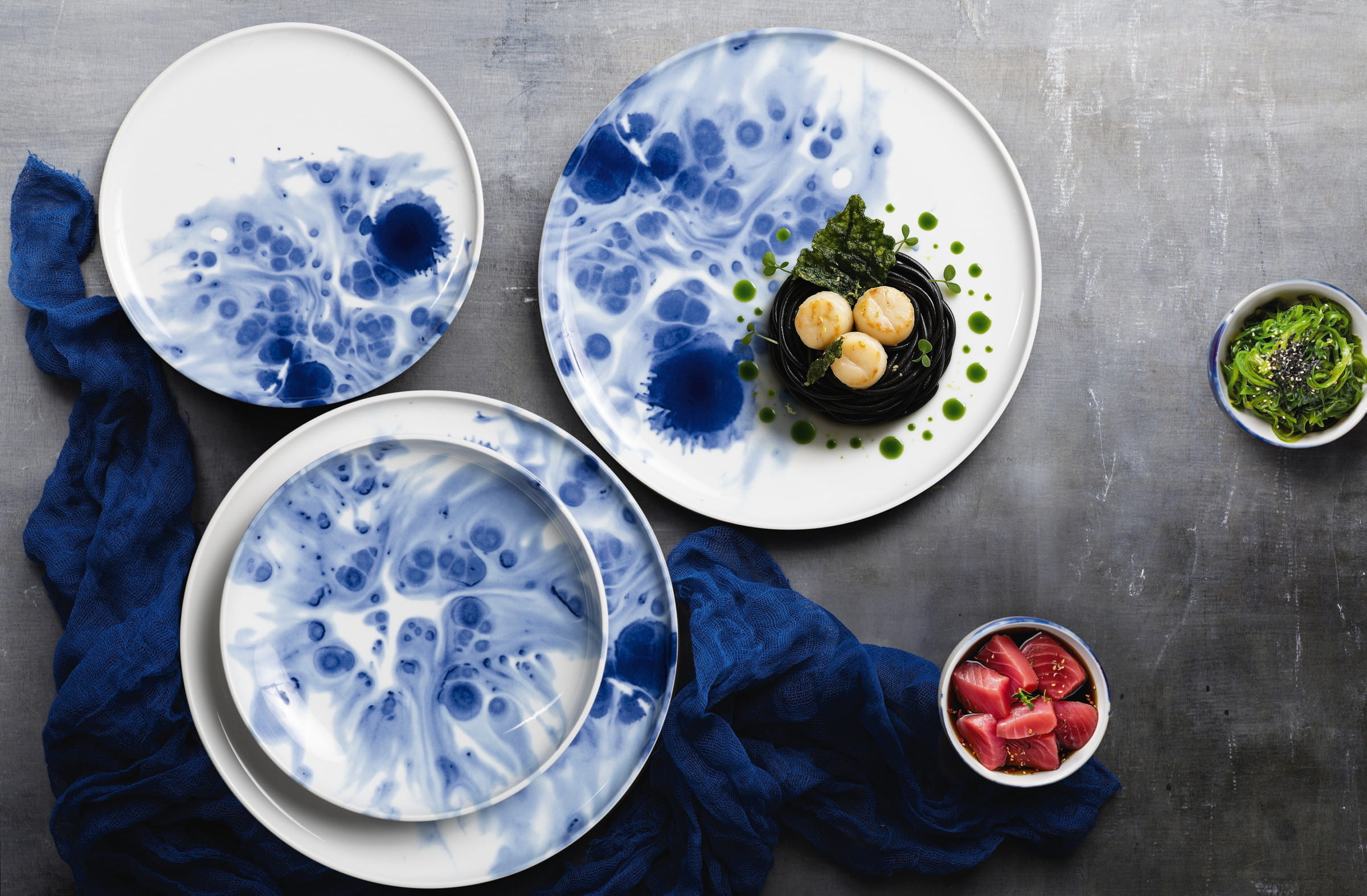 Seltmann Porzellan Sento Ocean Teller flach 16 cm