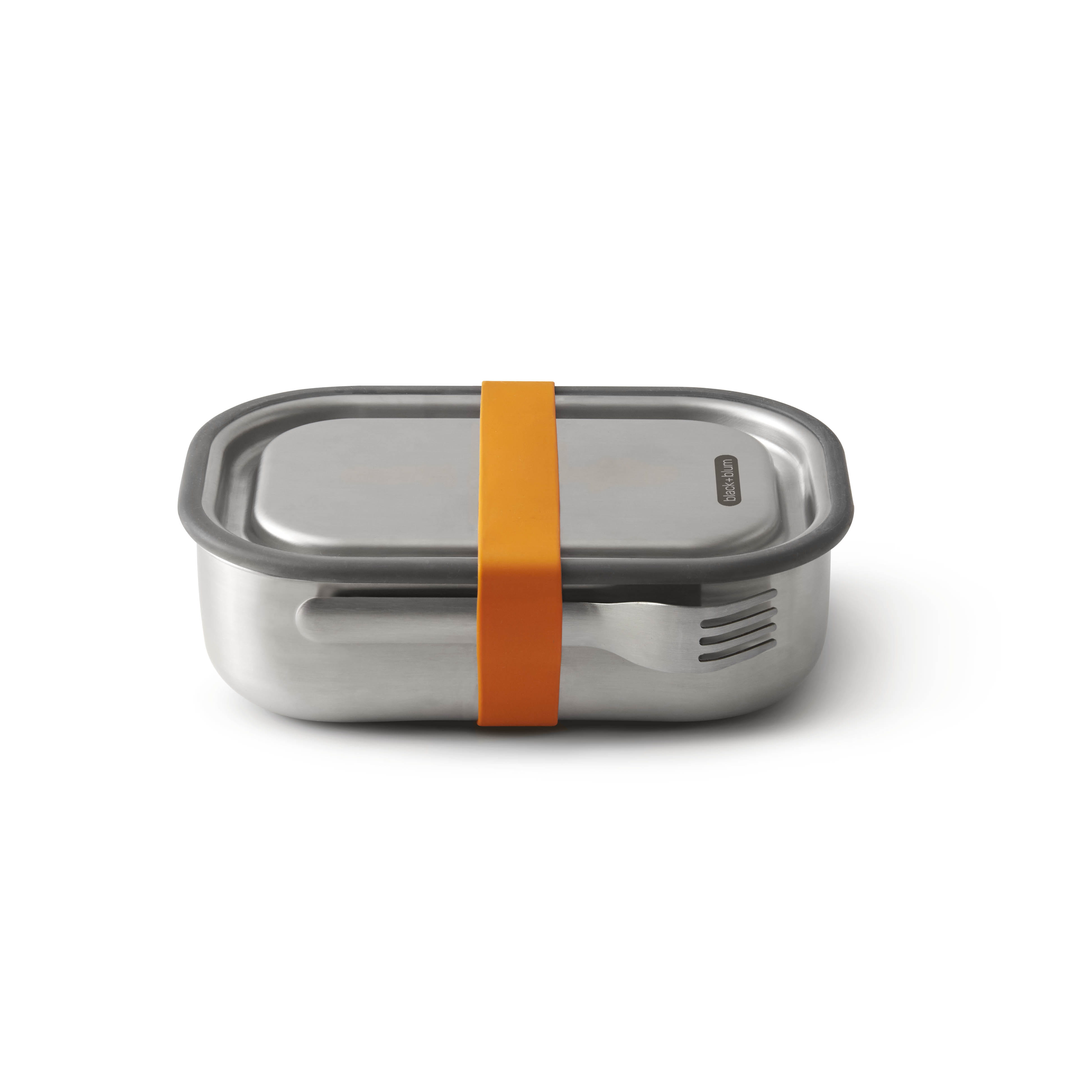 black+blum Edelstahl Lunchbox groß 1000 ml Orange