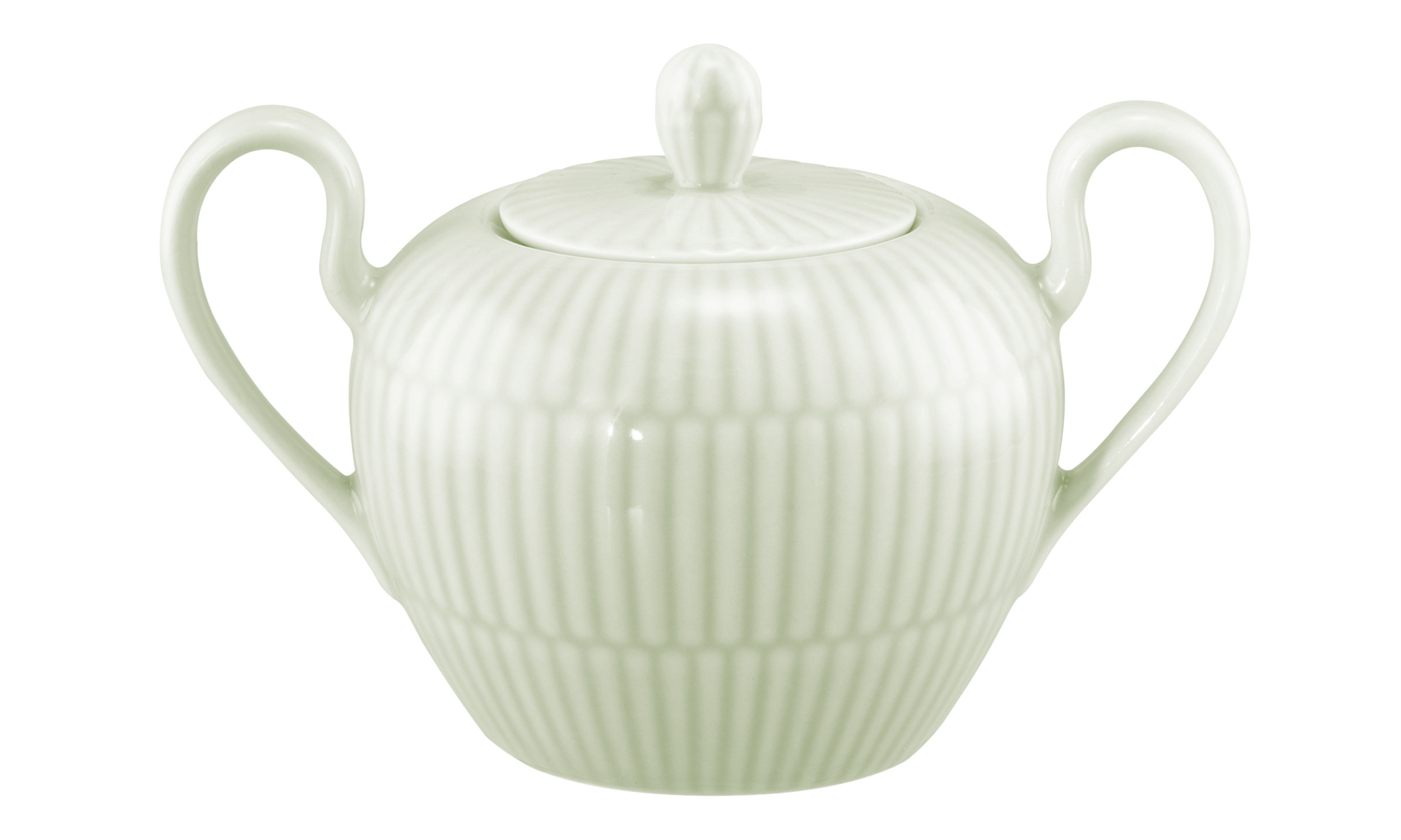 Seltmann Porzellan Amina Seladon Zuckerdose mit Griffen 0,23 l